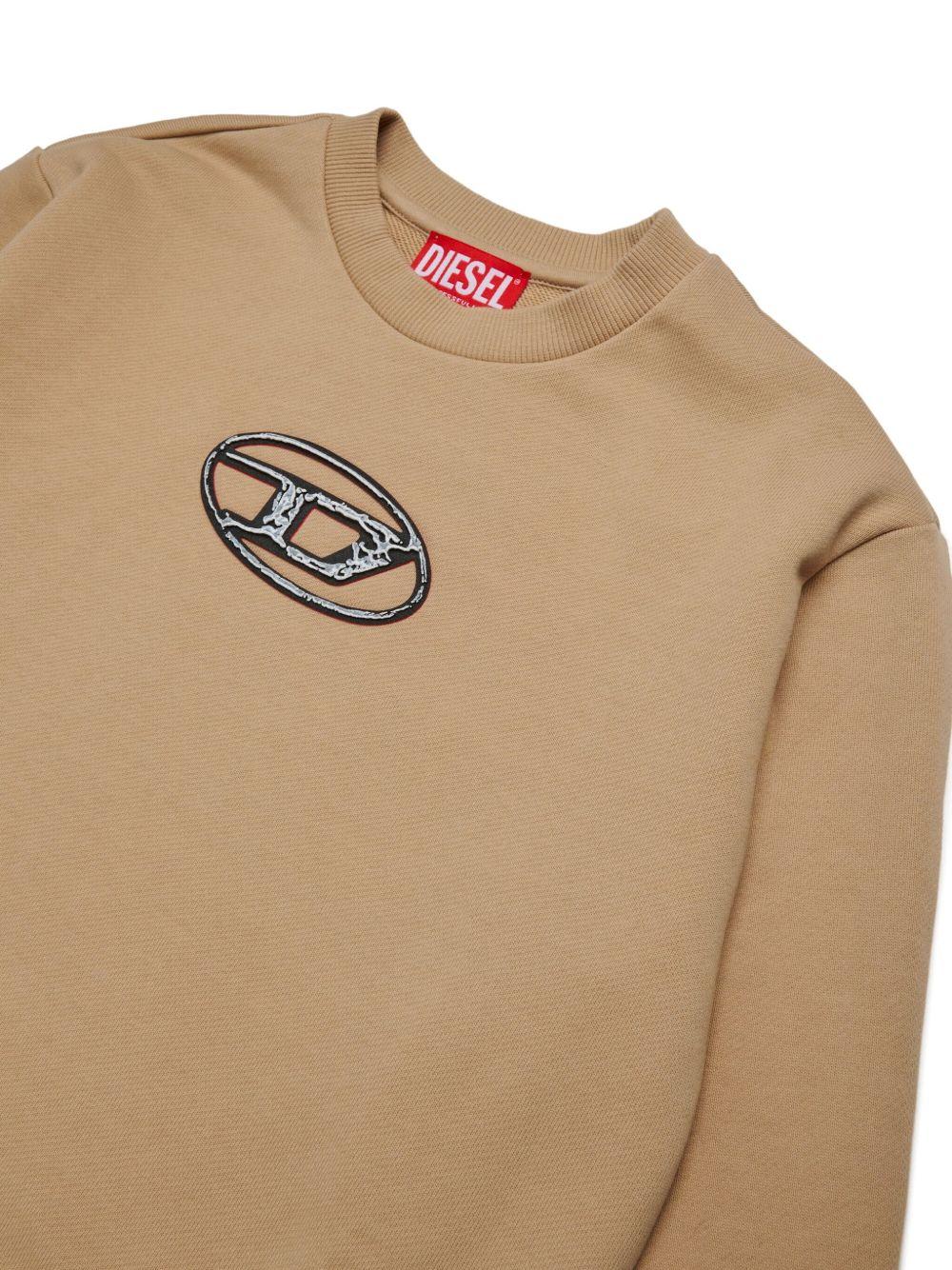 Felpa con Logo Oval D J02486KYAQK K726 DIESEL KIDS