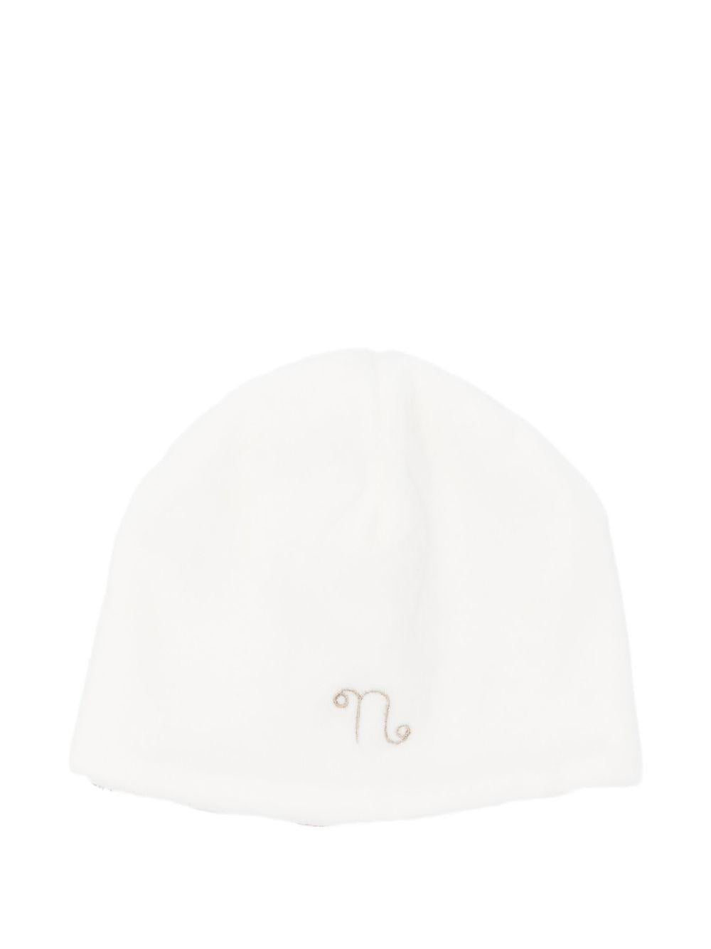 Berretto bianco con ricamo CON052PC BIANCO NANAN KIDS