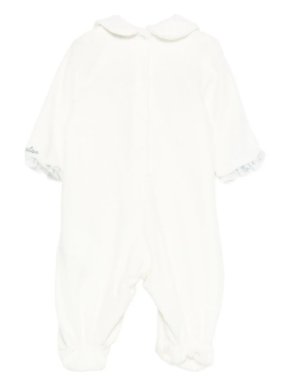 Tutina panna a fiori con colletto Peter Pan - Preludio Moda