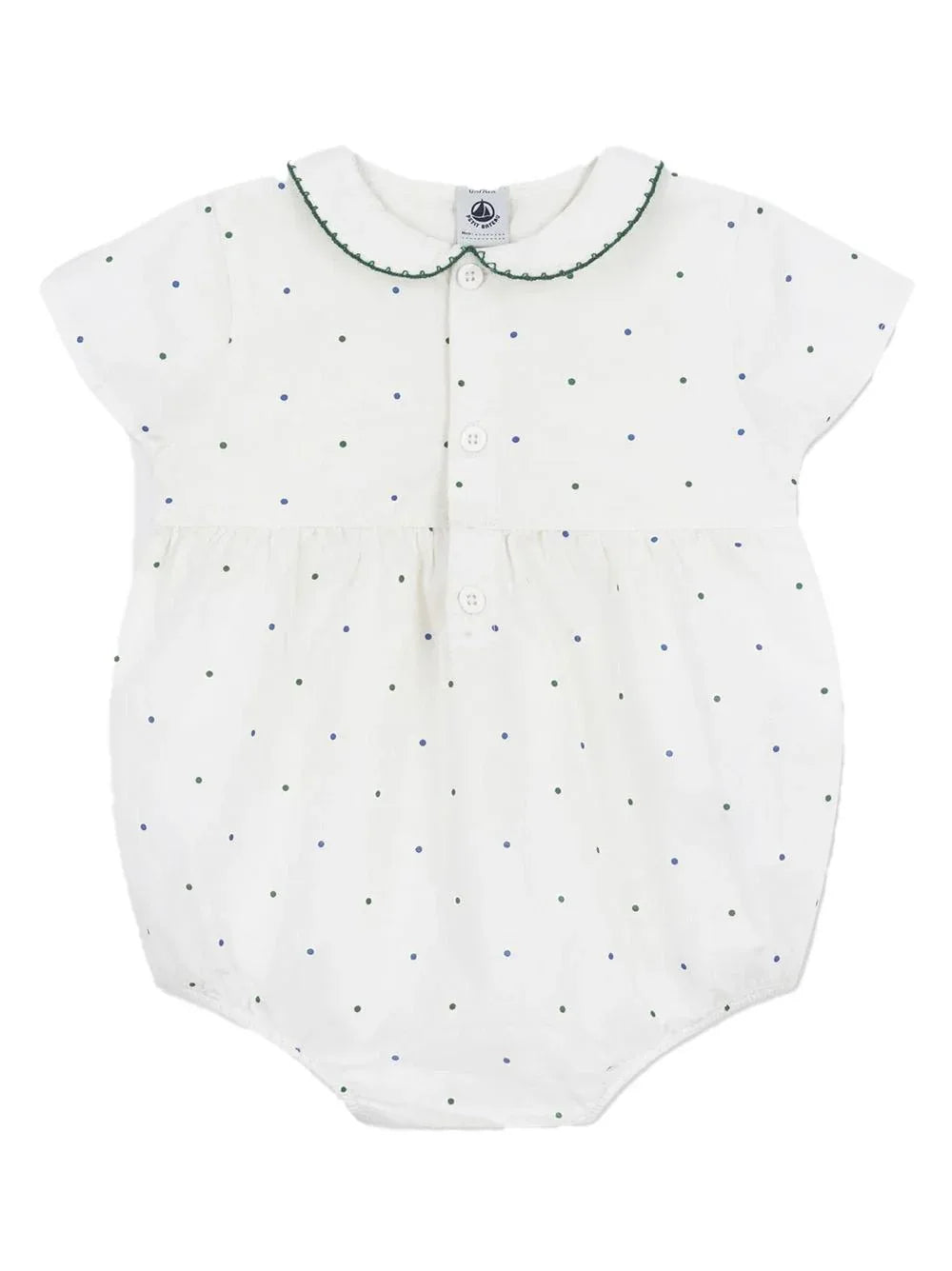 Tutina a pagliaccetto con fantasia pois - Preludio Moda