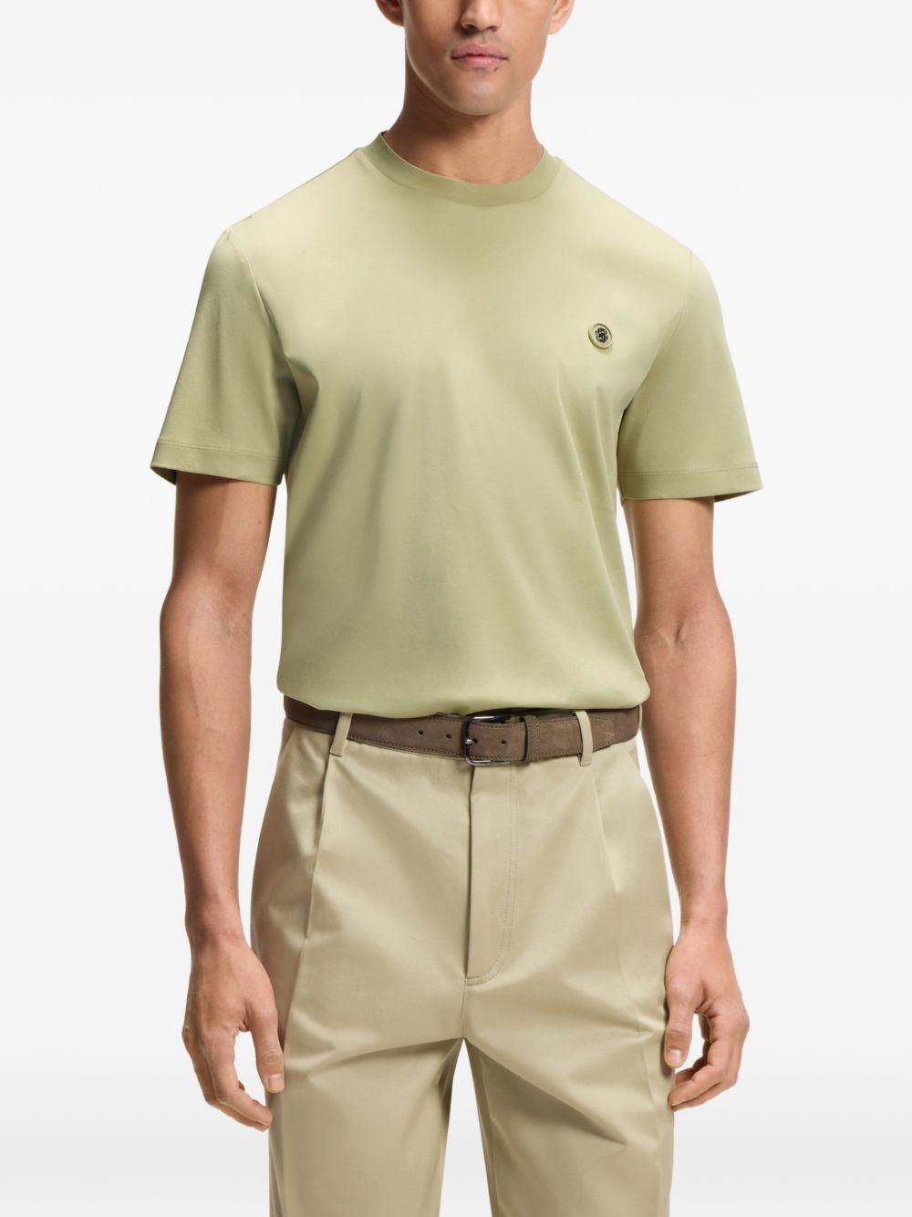 T-shirt girocollo con logo 50555844 254 BOSS