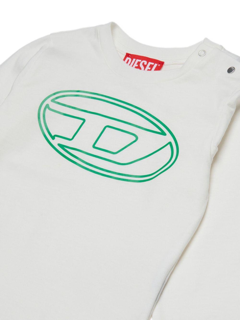 T-shirt con Logo e Bottoni a Pressione K0071200YI9 K1412 DIESEL KIDS