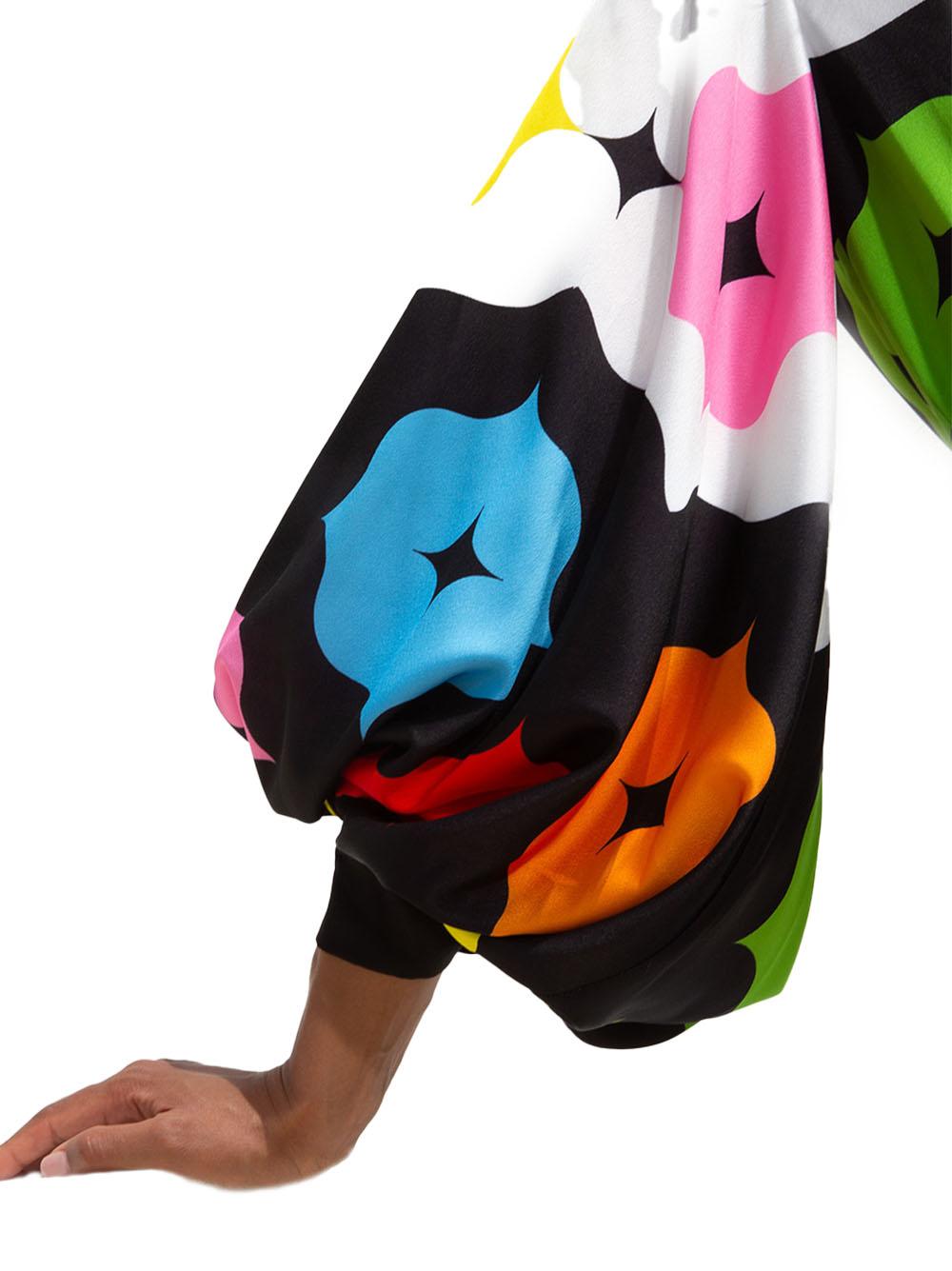 Blusa con fantasia multicolor <BR/> T4363T PRINT TWINS