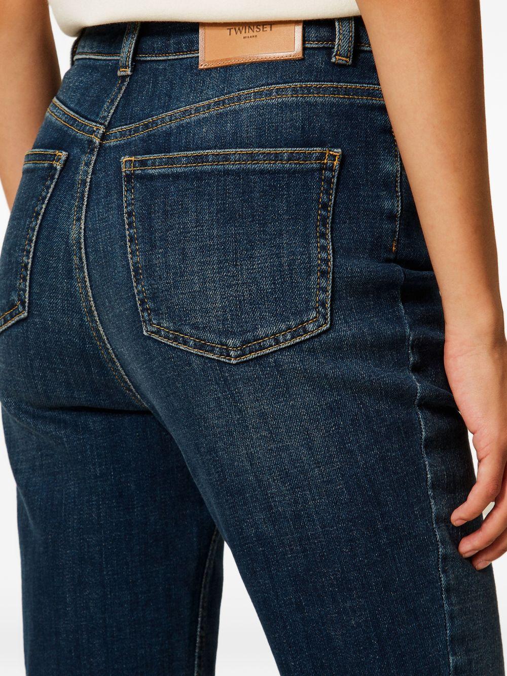 Jeans a vita alta gamba dritta 261TP2690 01611 TWINSET