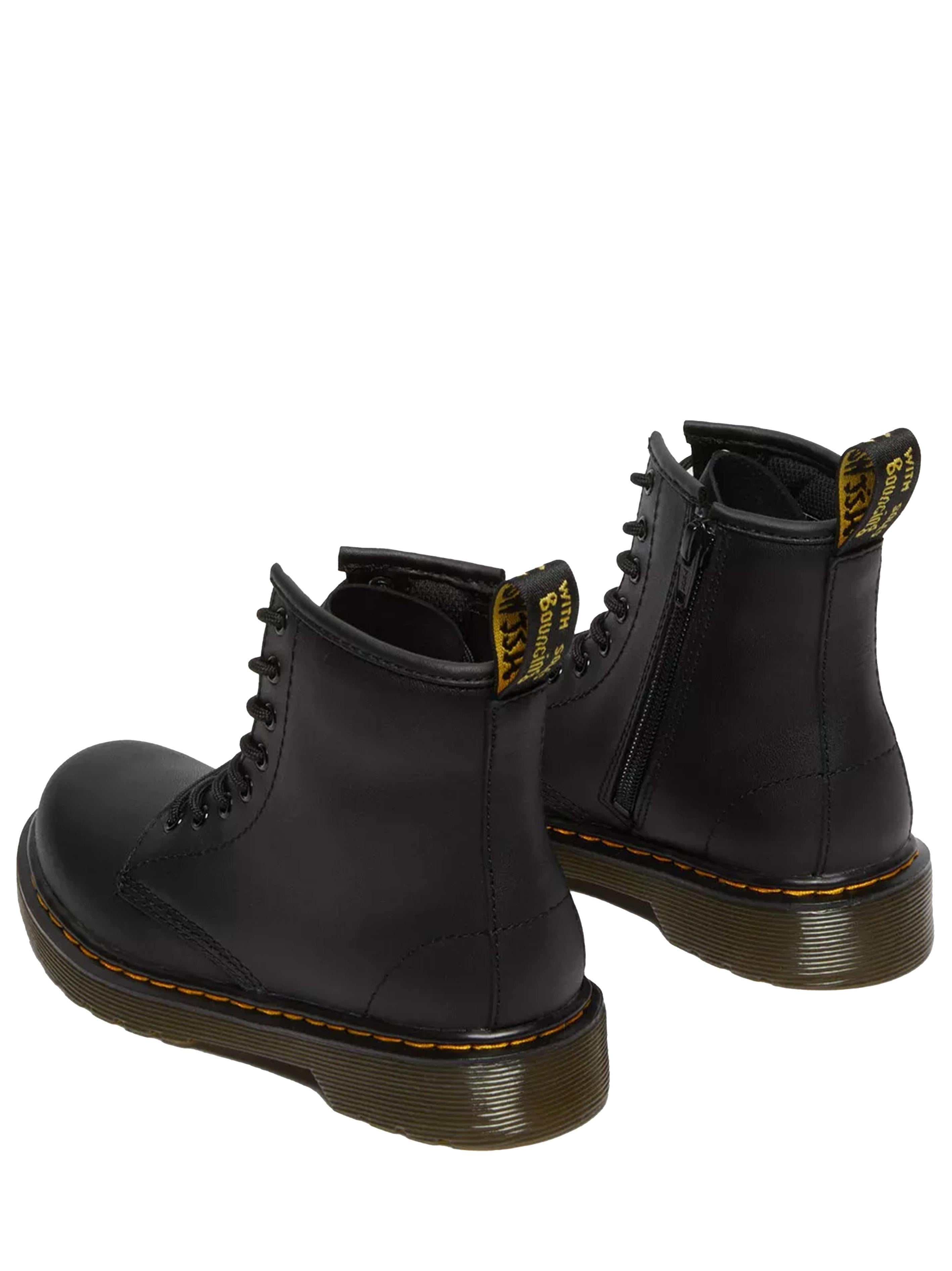 Stivali stringati Junior 1460 Softy T in pelle nero