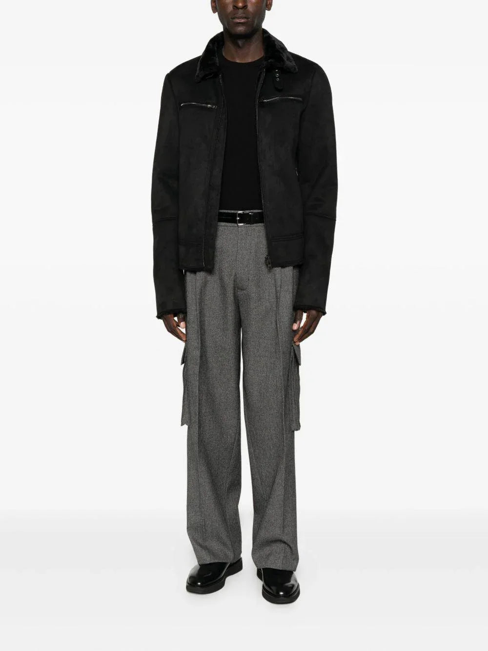 Pantaloni cargo sartoriali grigi - Preludio Moda