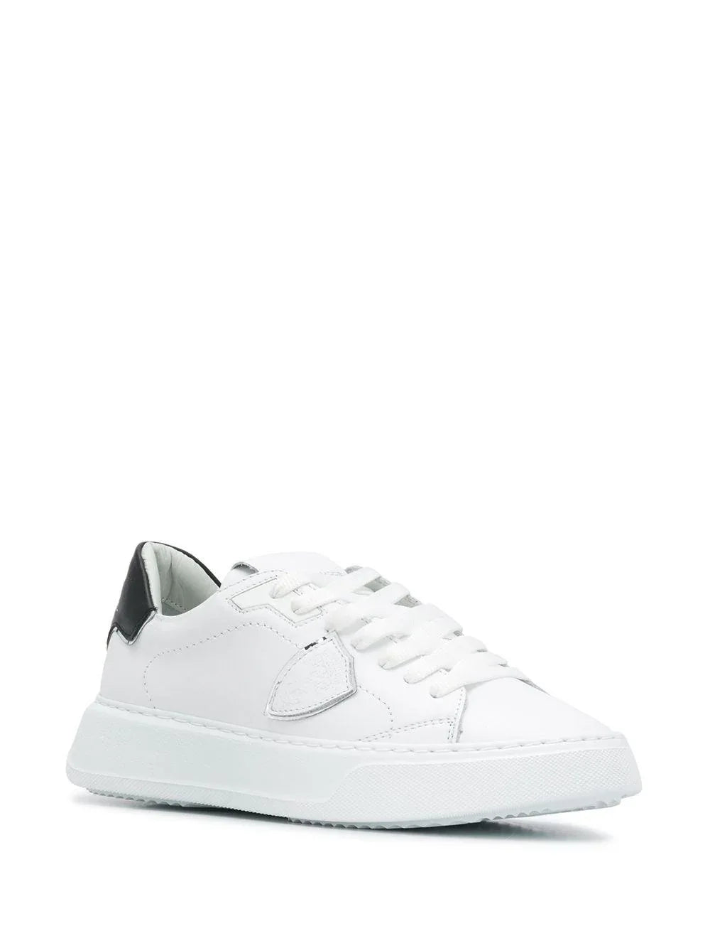 Sneakers in pelle con applicazione - Preludio Moda