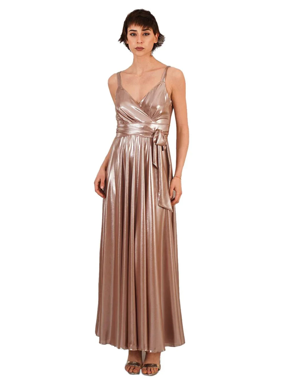 Abito laminato bronzo - Preludio Moda