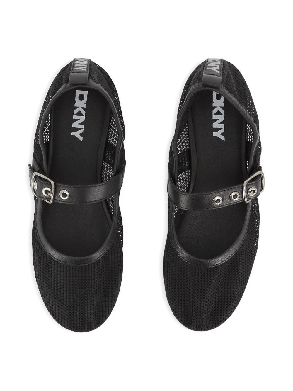 Ballerine in mesh con cinturino D62636 09B DKNY KIDS