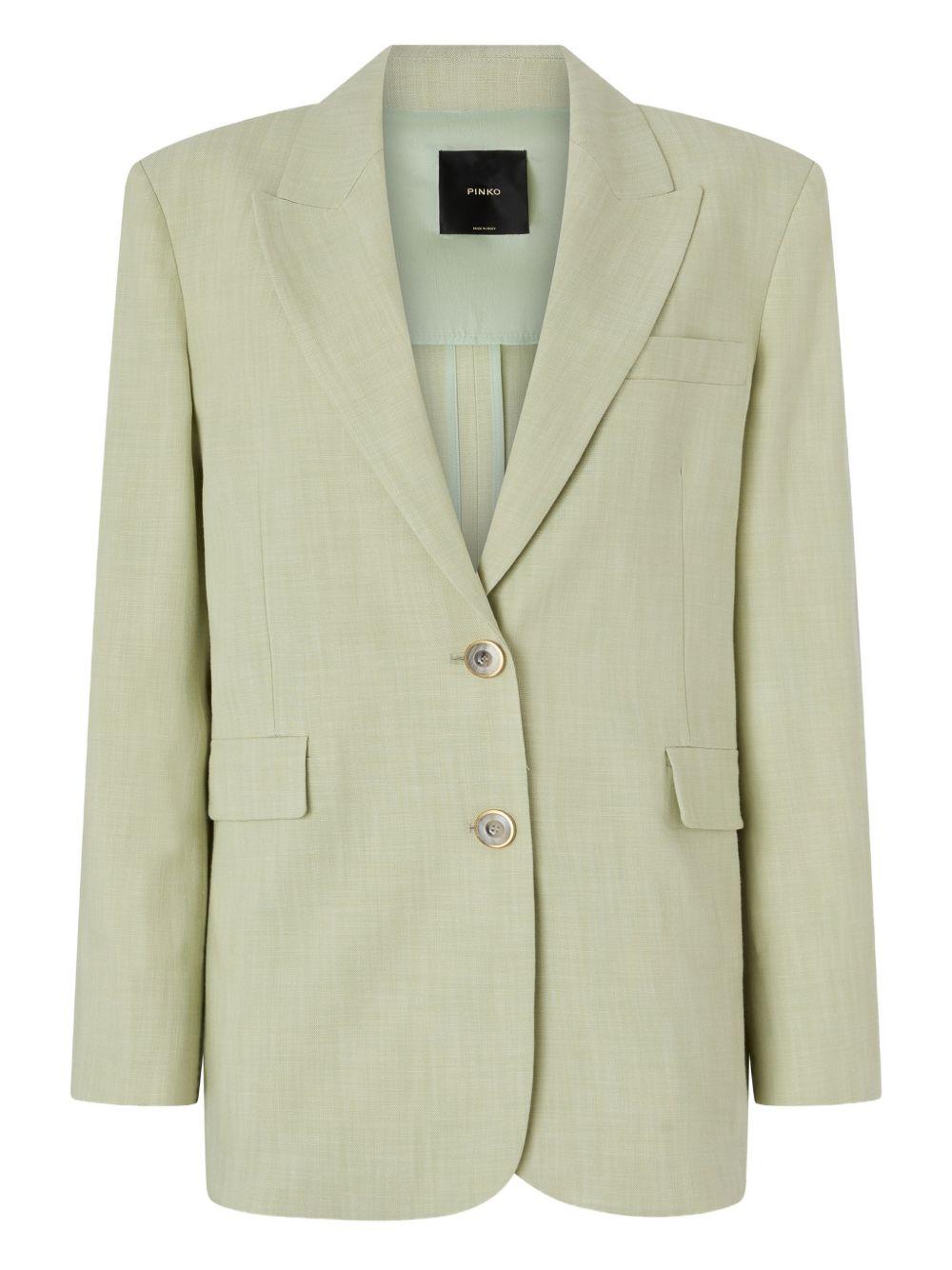 Blazer color sage a due bottoni 106529A2W6 S79 PINKO