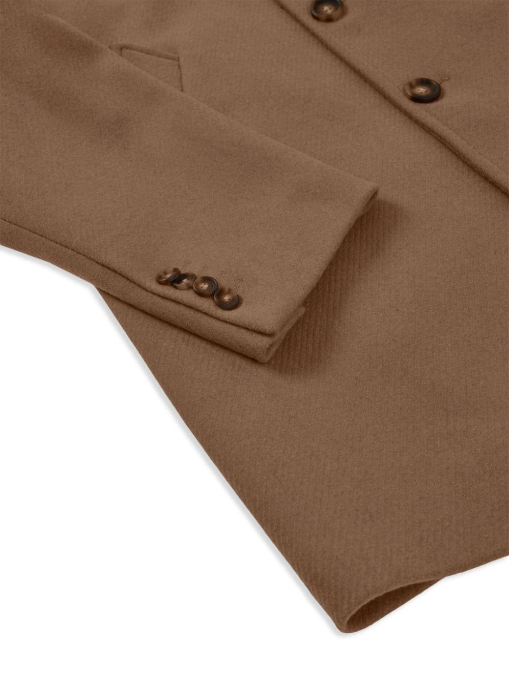 Cappotto marrone monopetto