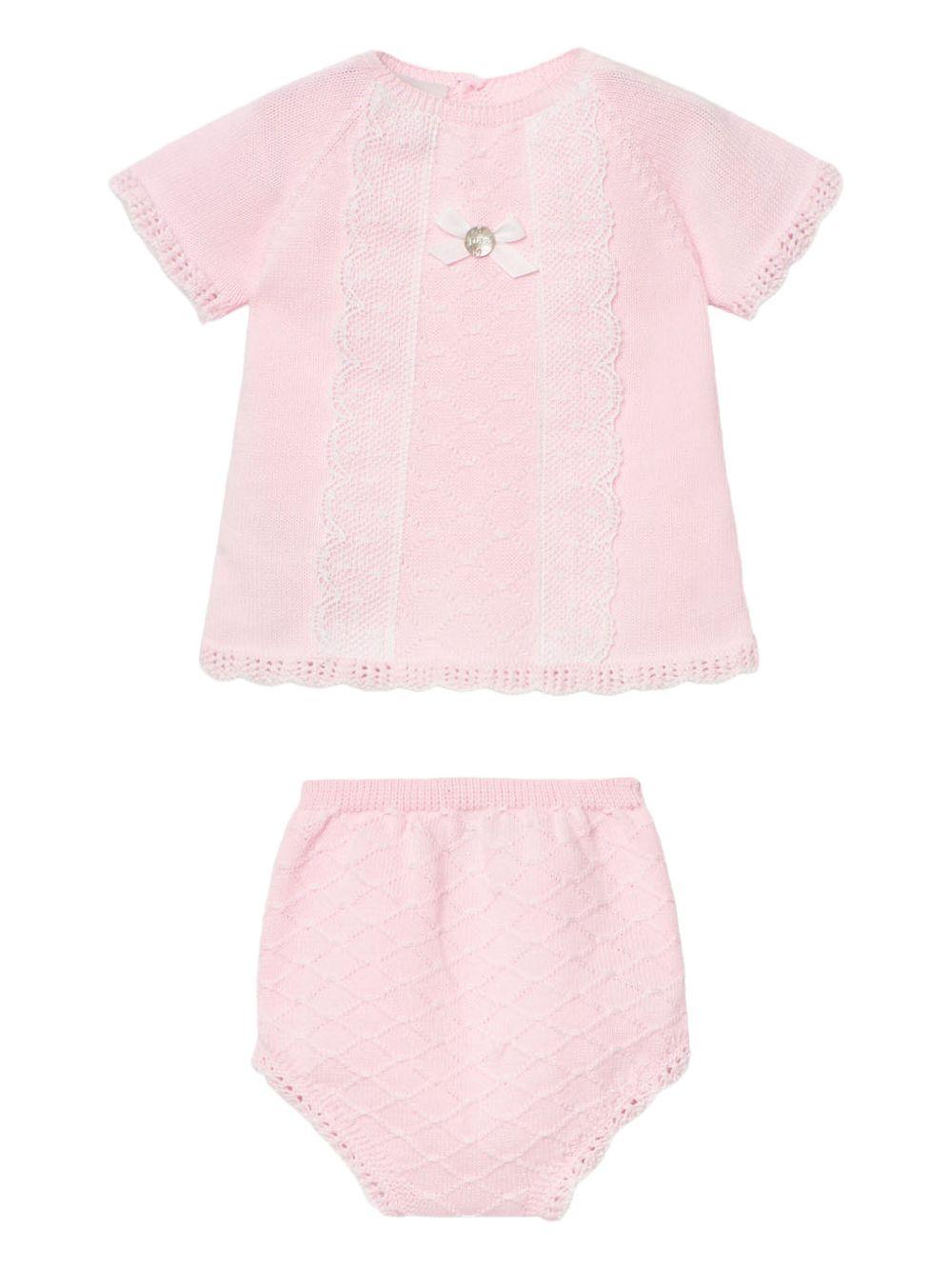 Completo rosa neonata (2pz) 103122700 3701H82 PAZ RODRIGUEZ KIDS