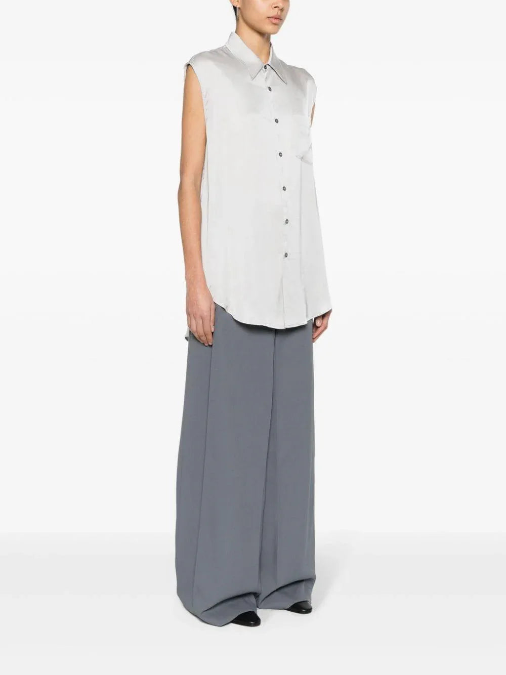 Camicia bianca giro maniche - Preludio Moda