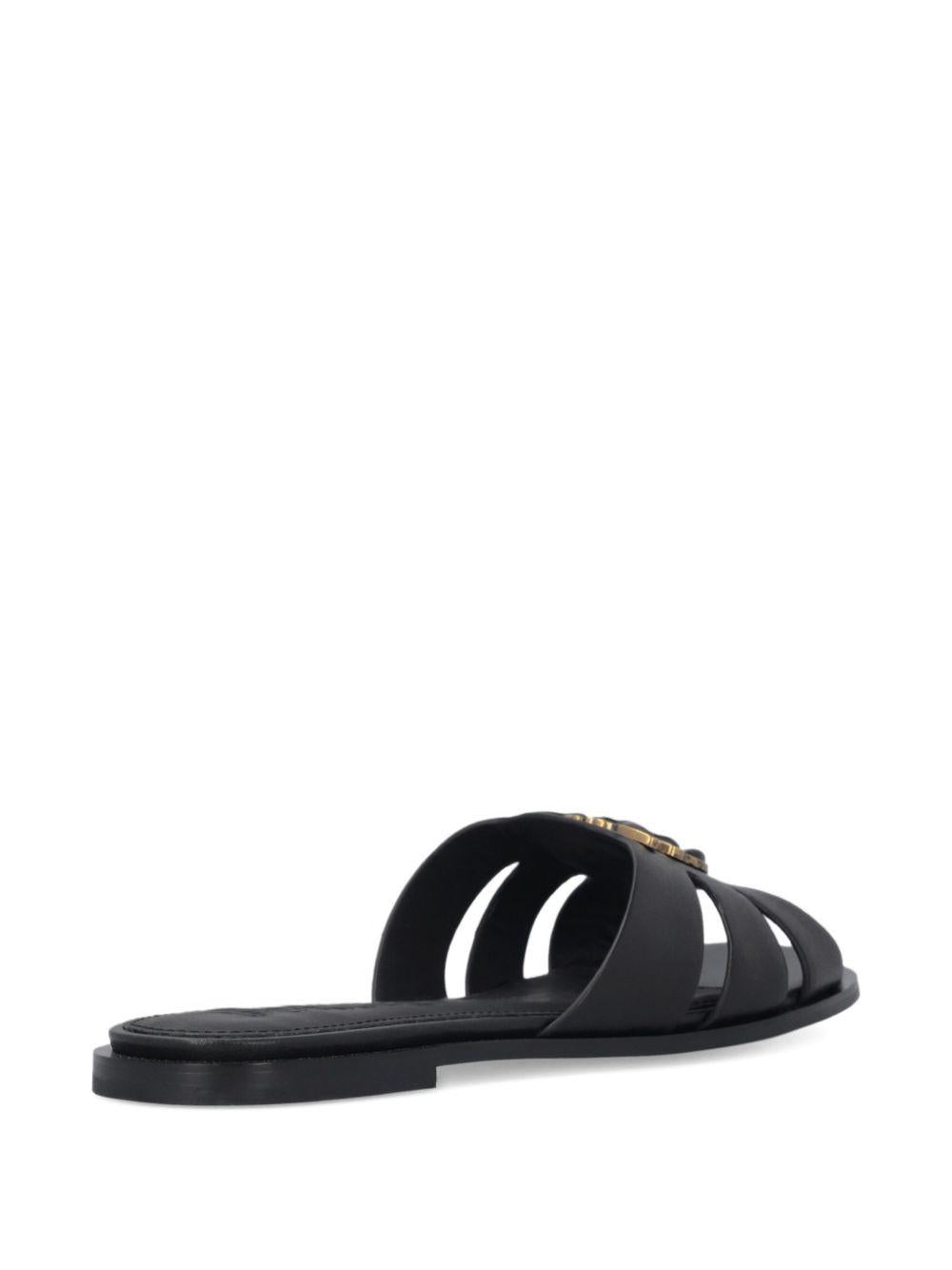 Sandali flat con fibbia dorata SD0463P001 Z99 PINKO