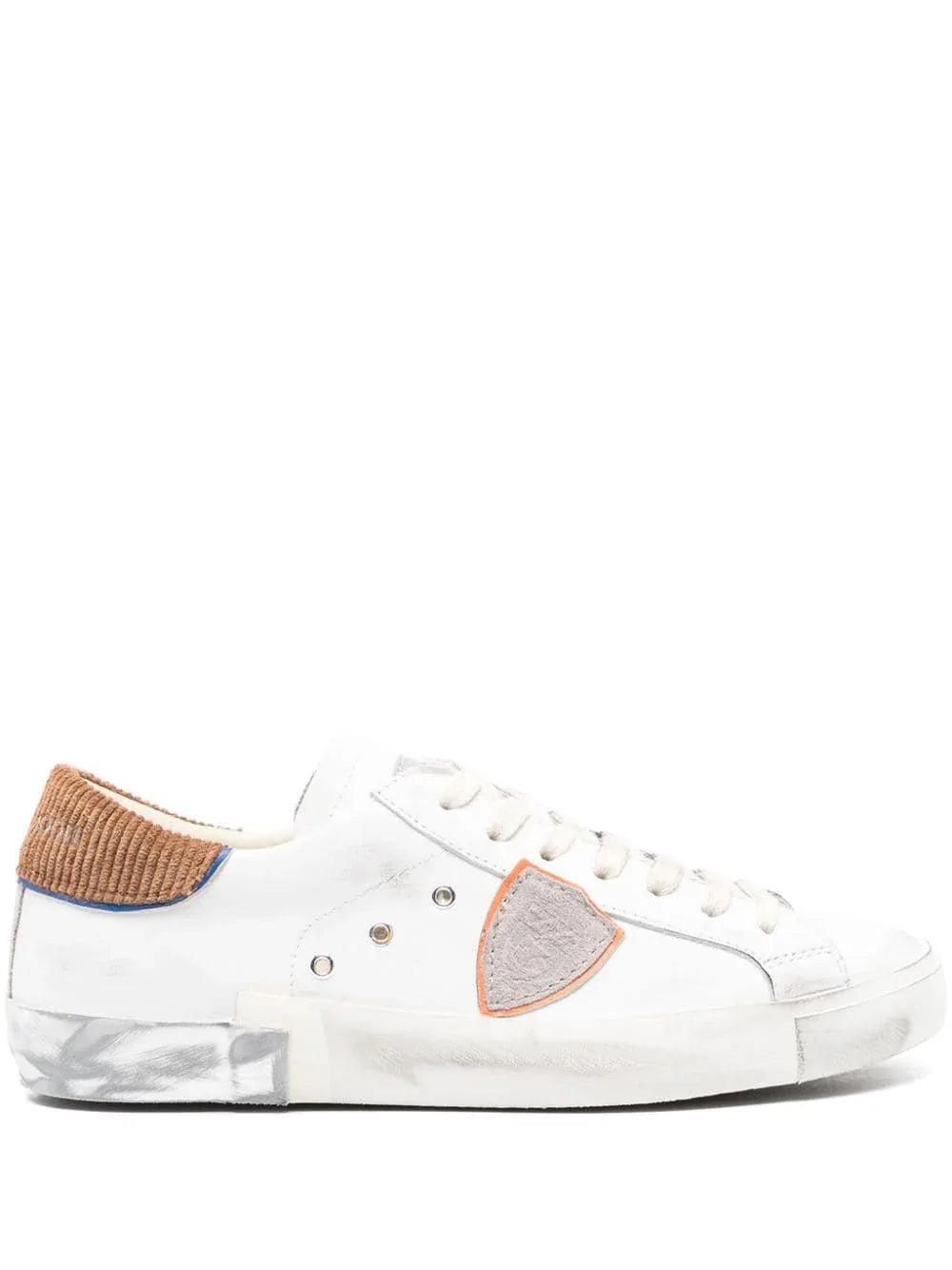Sneakers prsx low bianco/cognac uomo - Preludio Moda