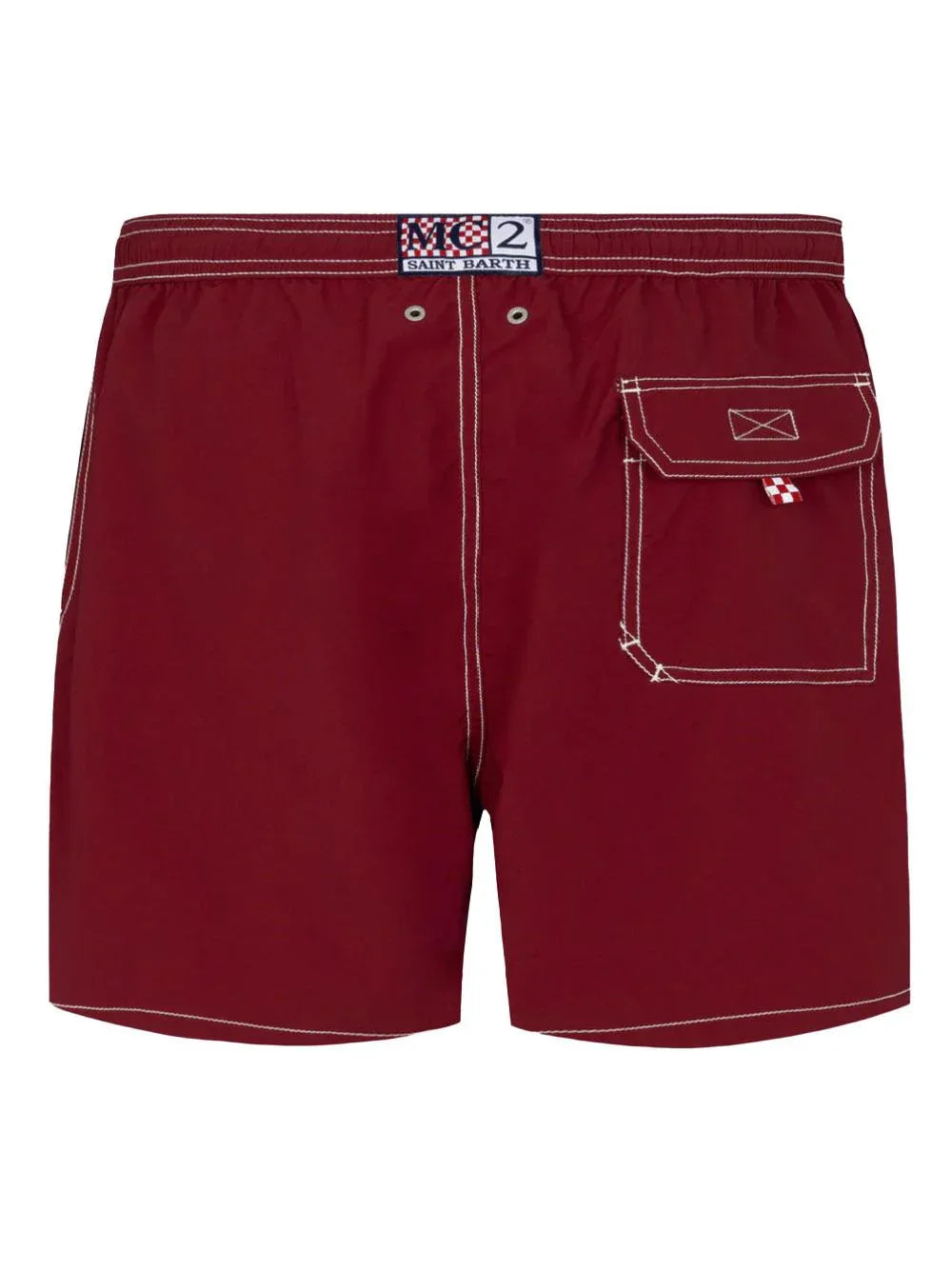 Costume mare media lunghezza Patmos bordeaux - Preludio Moda