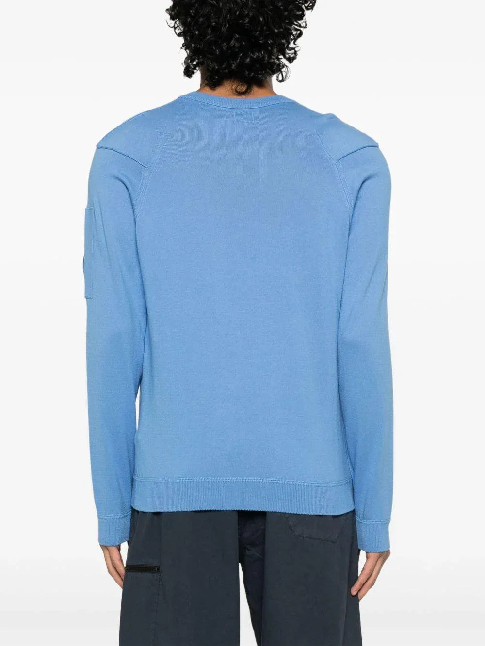 Maglia celeste logo lens - Preludio Moda