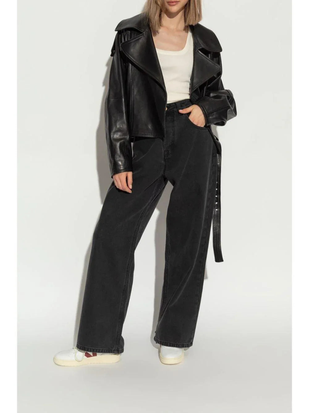 Sneakers v-90 bianche/marsala - Preludio Moda