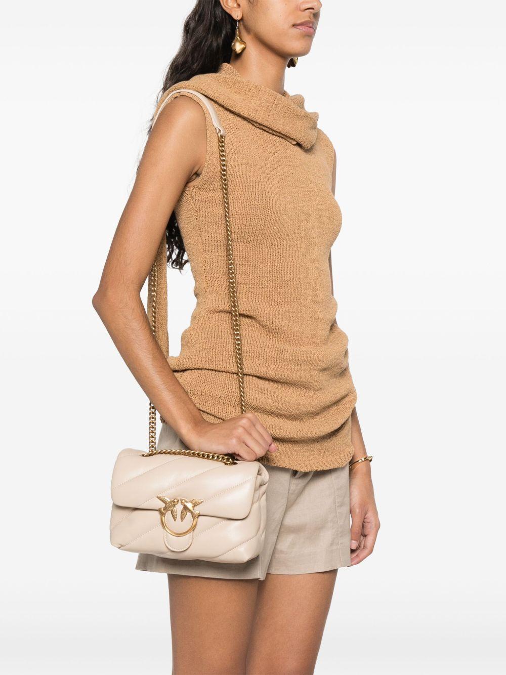 Borsa a tracolla trapuntata cipria 100039A0F2 C50Q PINKO