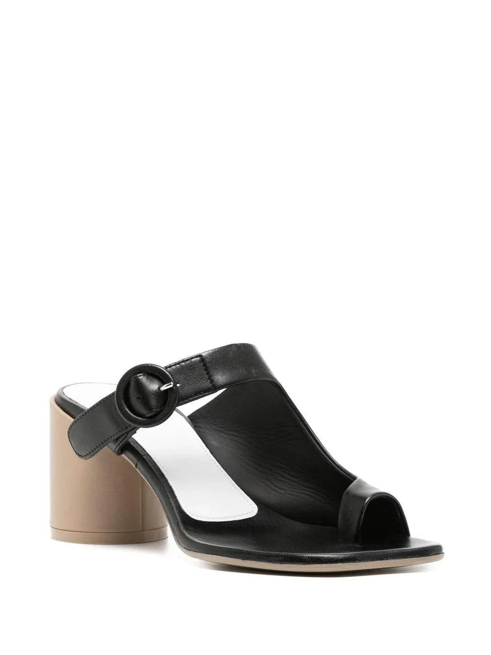 Sandali Mules neri 70 mm - Preludio Moda