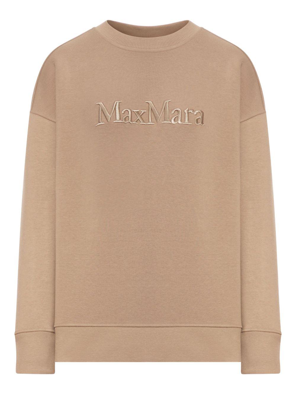Felpa in Cotone con Ricamo Logo 2529926013600 002 MAX MARA 'S