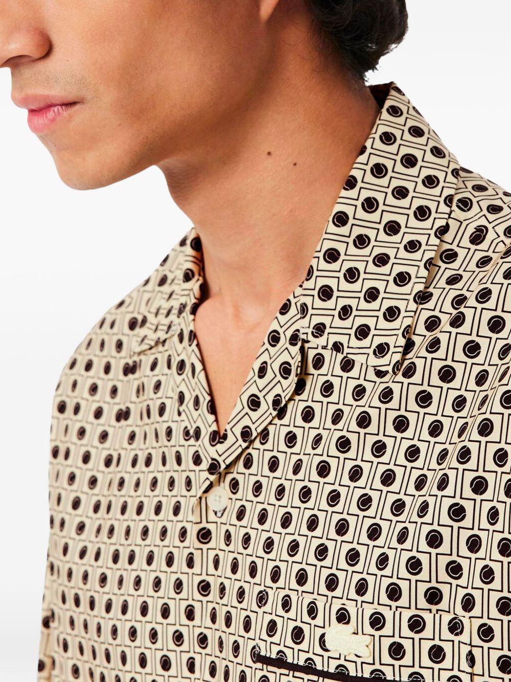Camicia a maniche corte stampa geometrica CH0712 78I LACOSTE