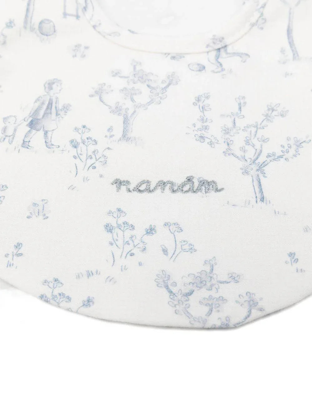 Bavaglino azzurro con stampa - Preludio Moda