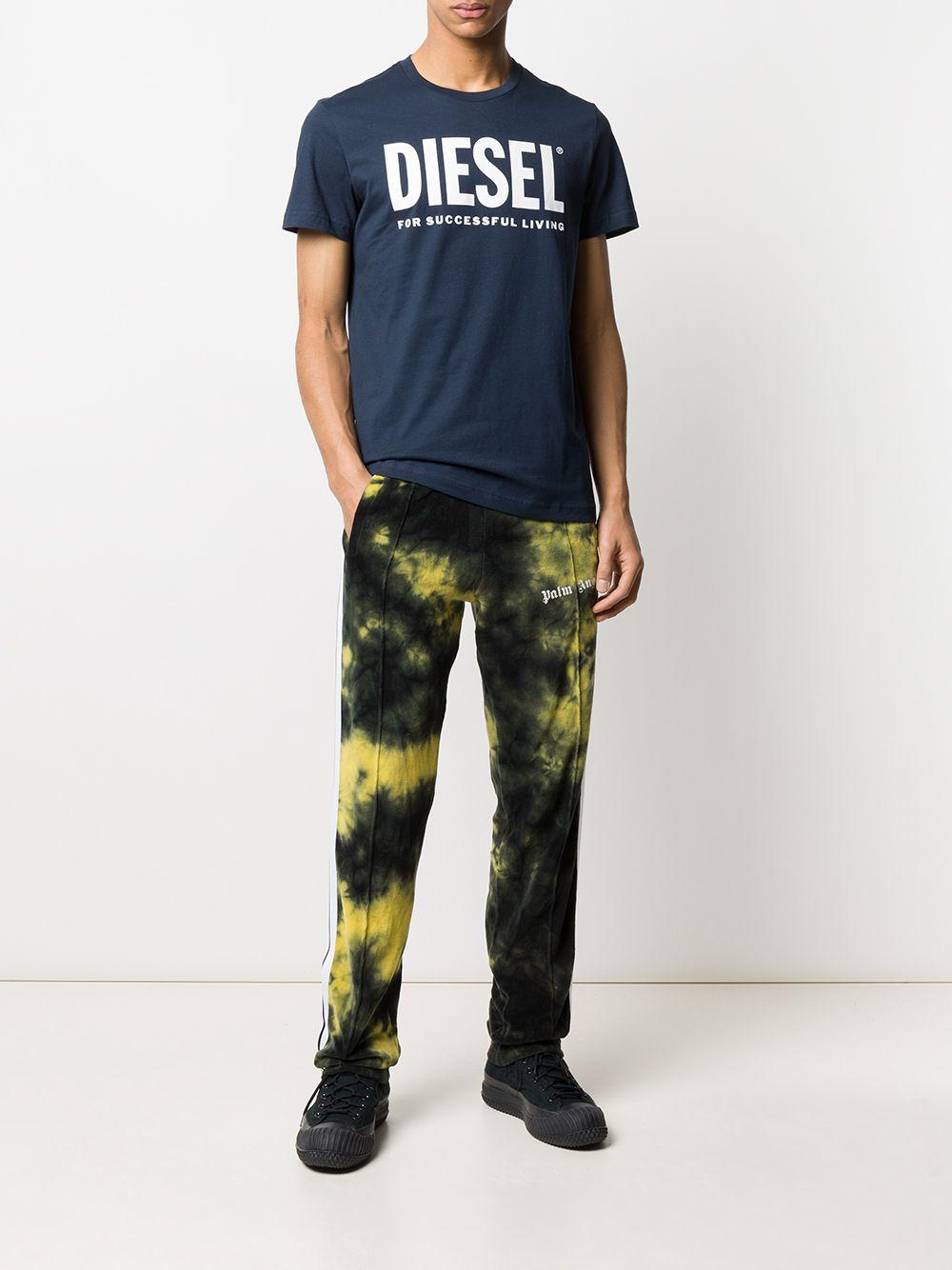 51f Shirt Blu Logo Bianco 00SXED0AAXJ 81E DIESEL