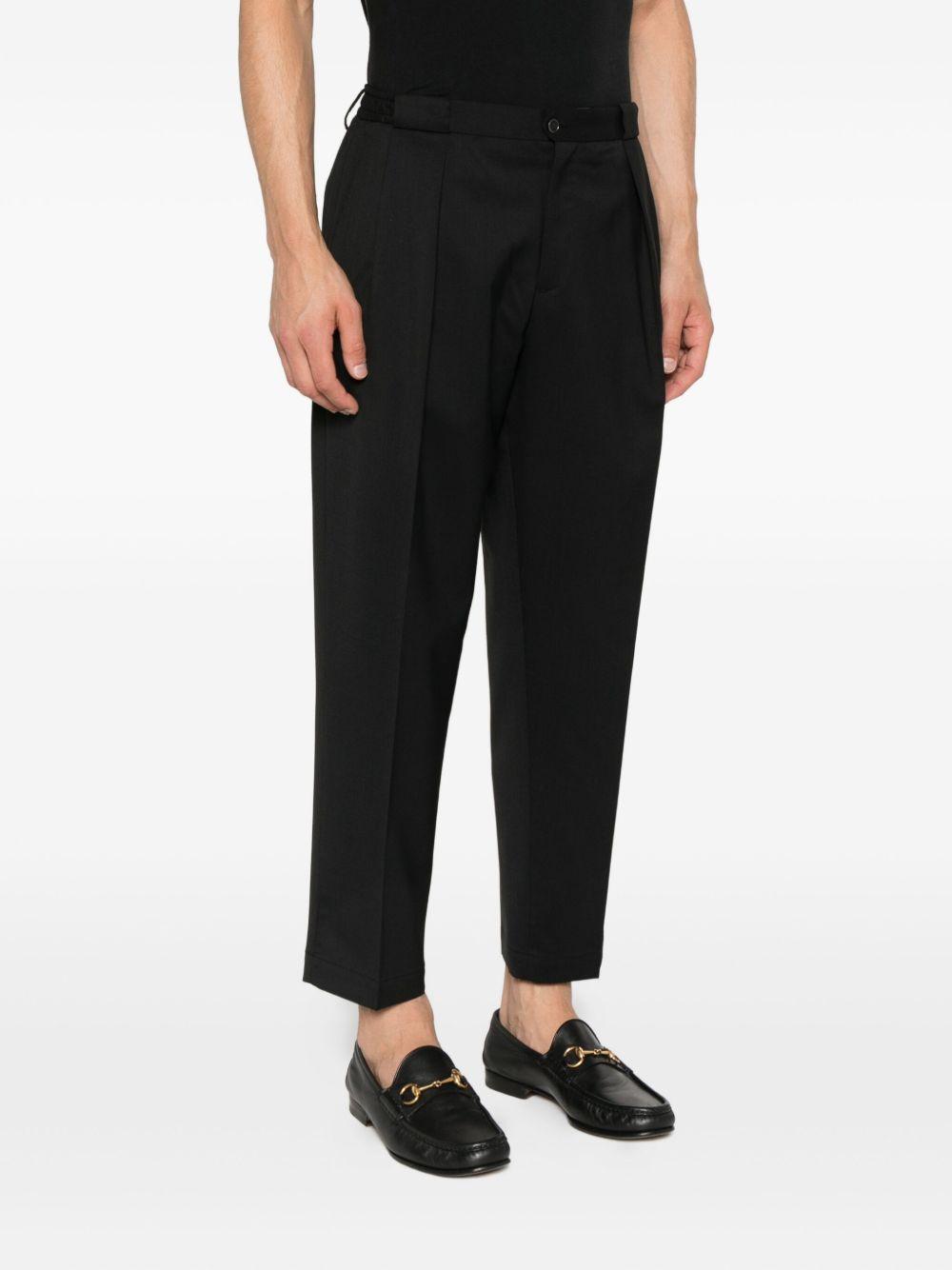 Pantaloni Neri con Pieghe PORTOBELLOS400100 00010 BRIGLIA
