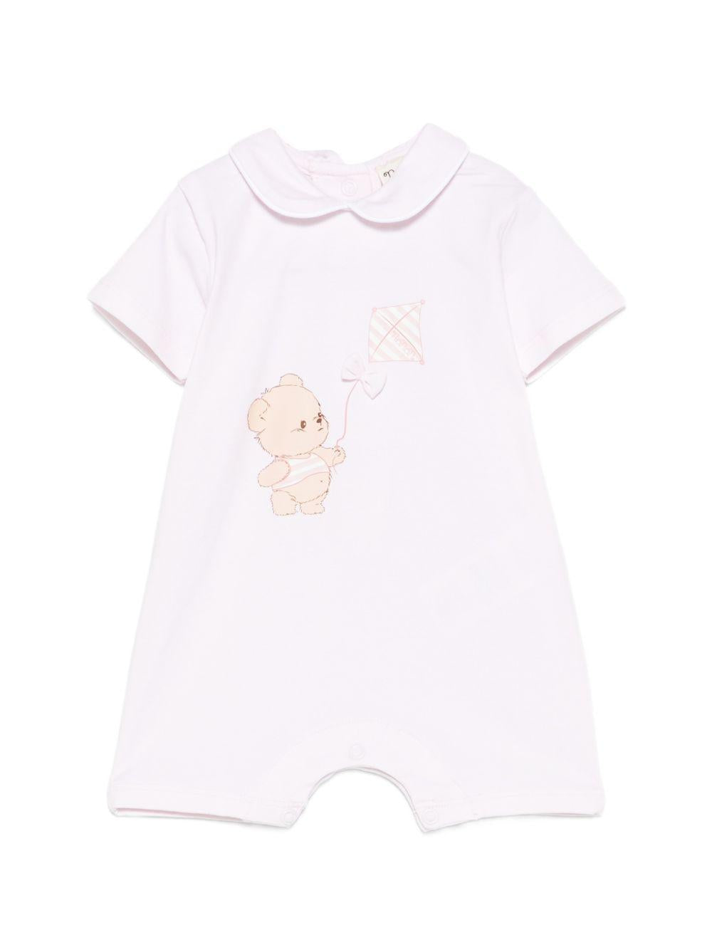 Tutina in cotone con colletto E26013 ROSA NANAN KIDS