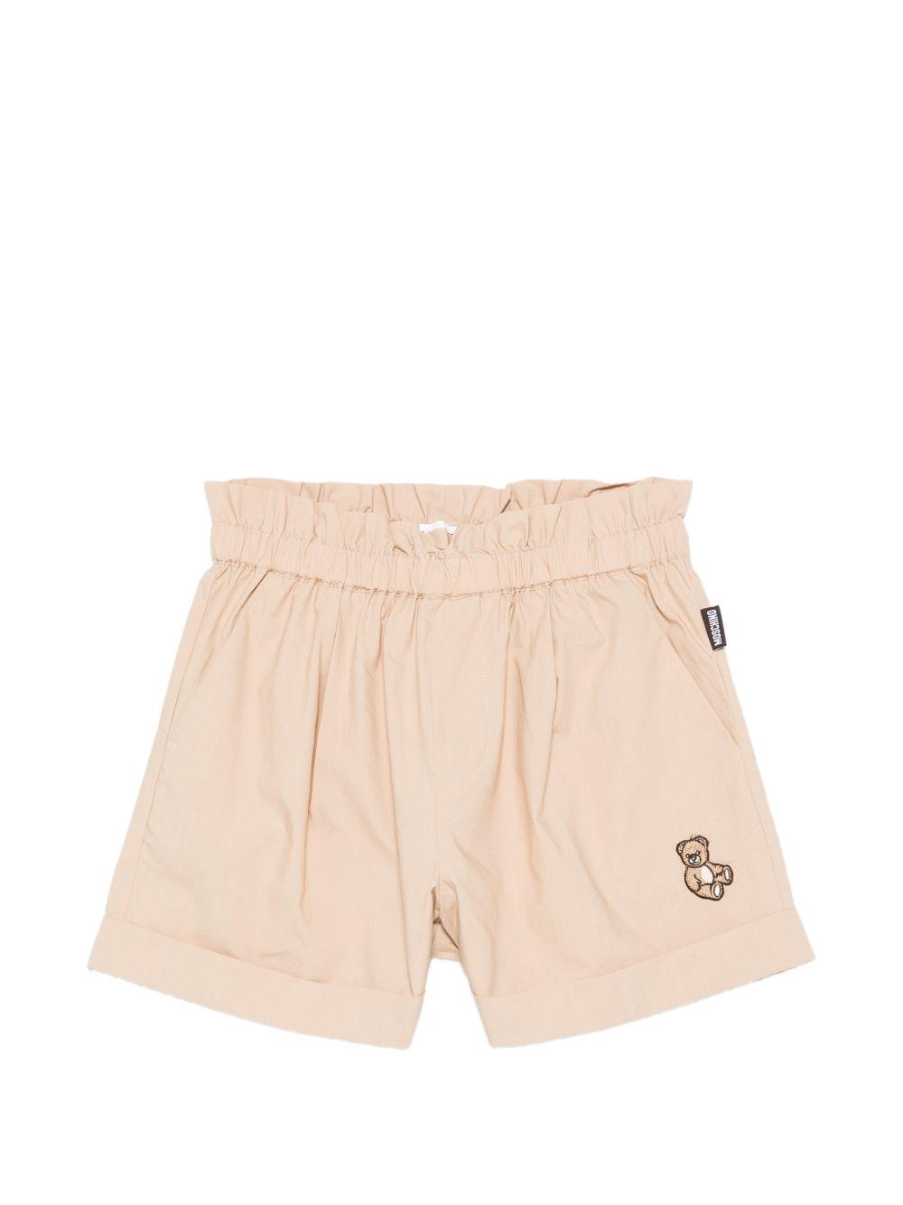 Shorts con vita elasticizzata HDQ01YLLA10 20829 MOSCHINO KIDS