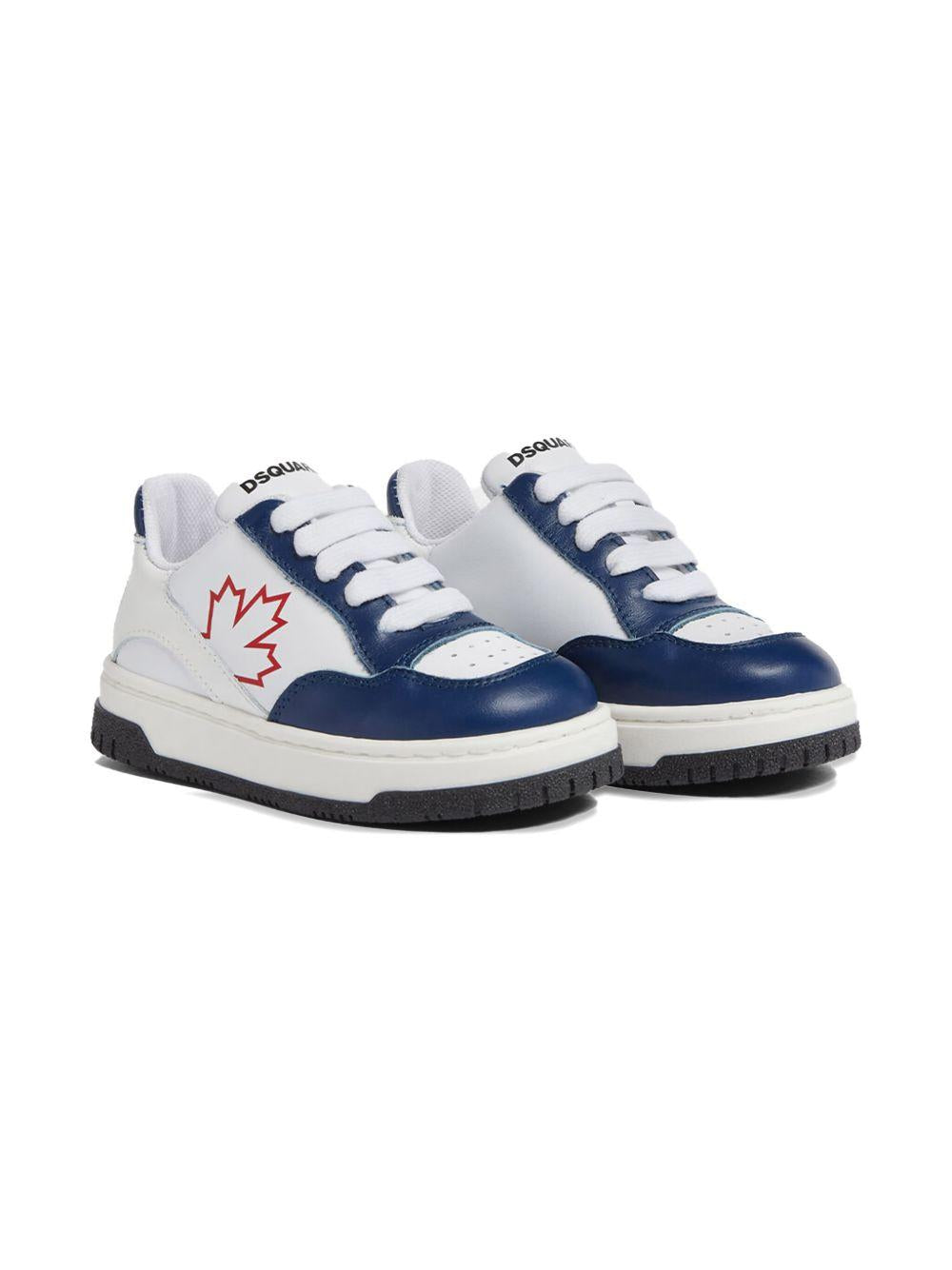 Sneakers neonato bianche/blu 79255 1 DSQUARED KIDS