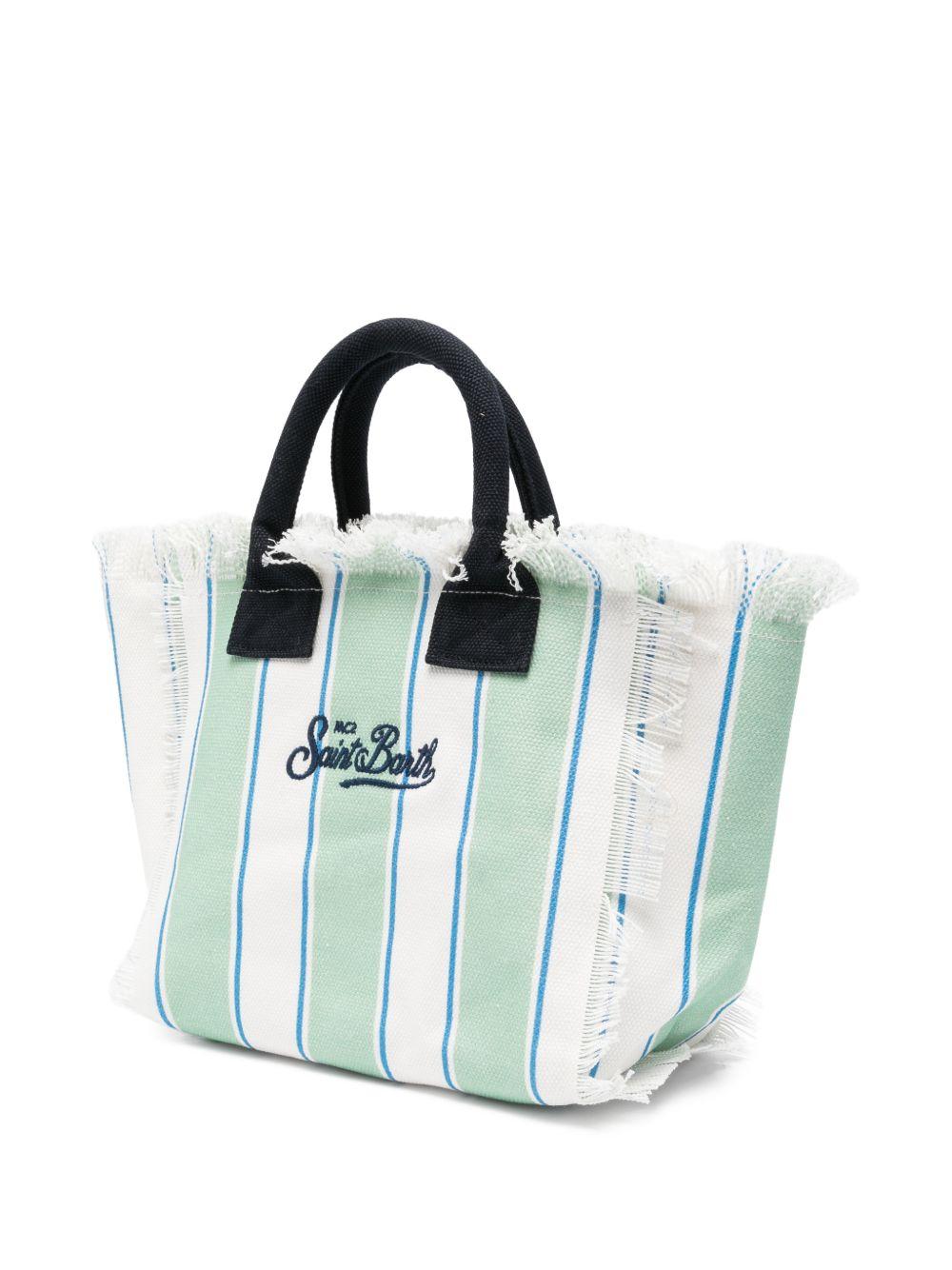 Borsa mare in cotone con frange COL0001# 00937L MC2 SAINT BARTH KIDS