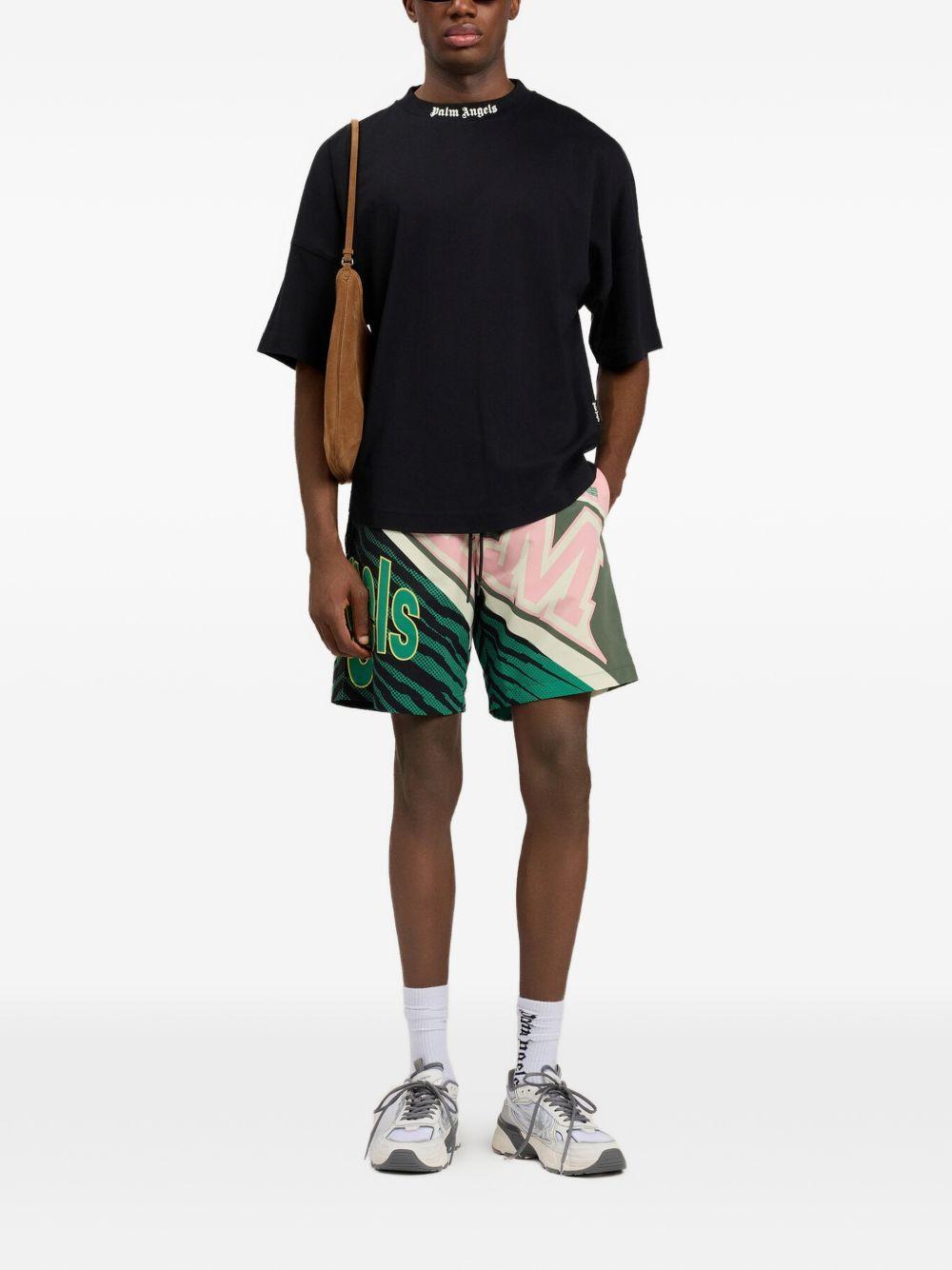 T-shirt in cotone oversize PMAA10BS26JER001 1003 PALM ANGELS