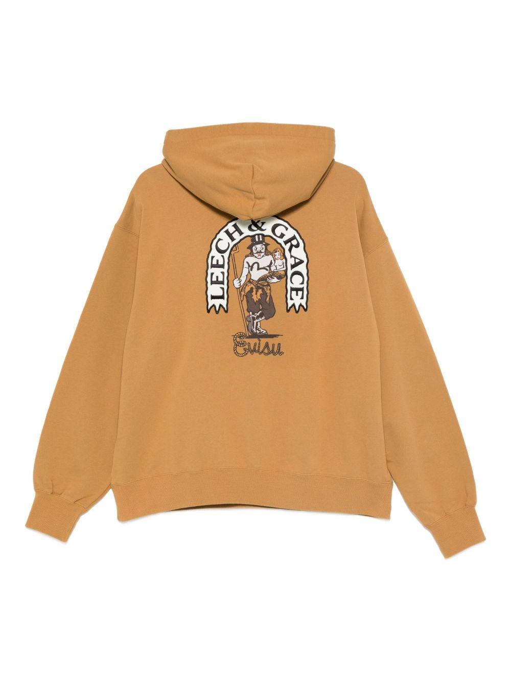 Felpa con Cappuccio e Ricamo Frontale 2EAEJM5SW6020 YELLOW EVISU