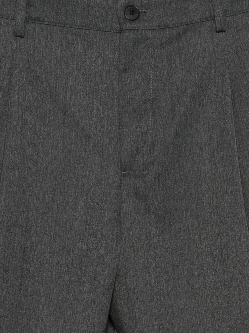 Pantaloni Grigi Plissettati a Vita Elasticizzata L1PFW25266942 N035 LOW BRAND