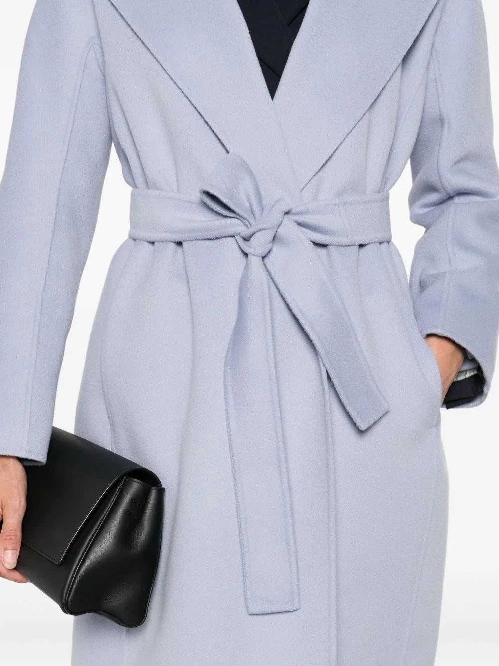 Cappotto a Portafoglio con Cintura - Preludio Moda