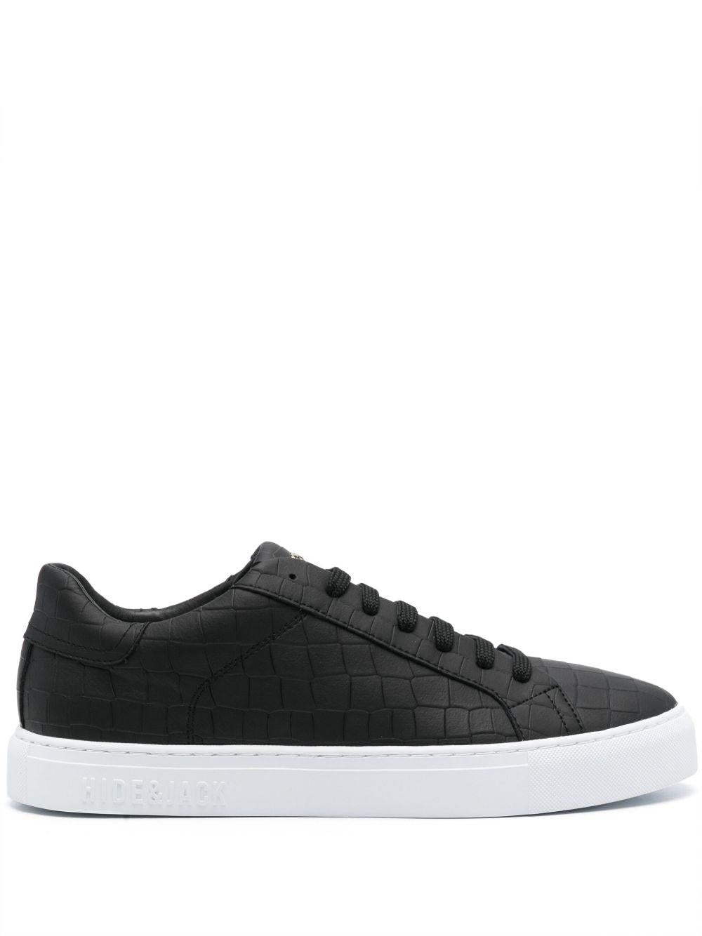 Sneakers Essencial croco nera
