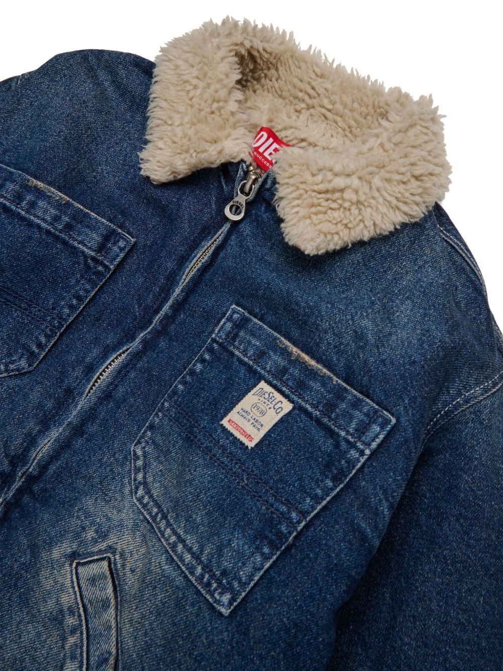 Giacca con Zip e Logo J02506KXBQC K01 DIESEL KIDS