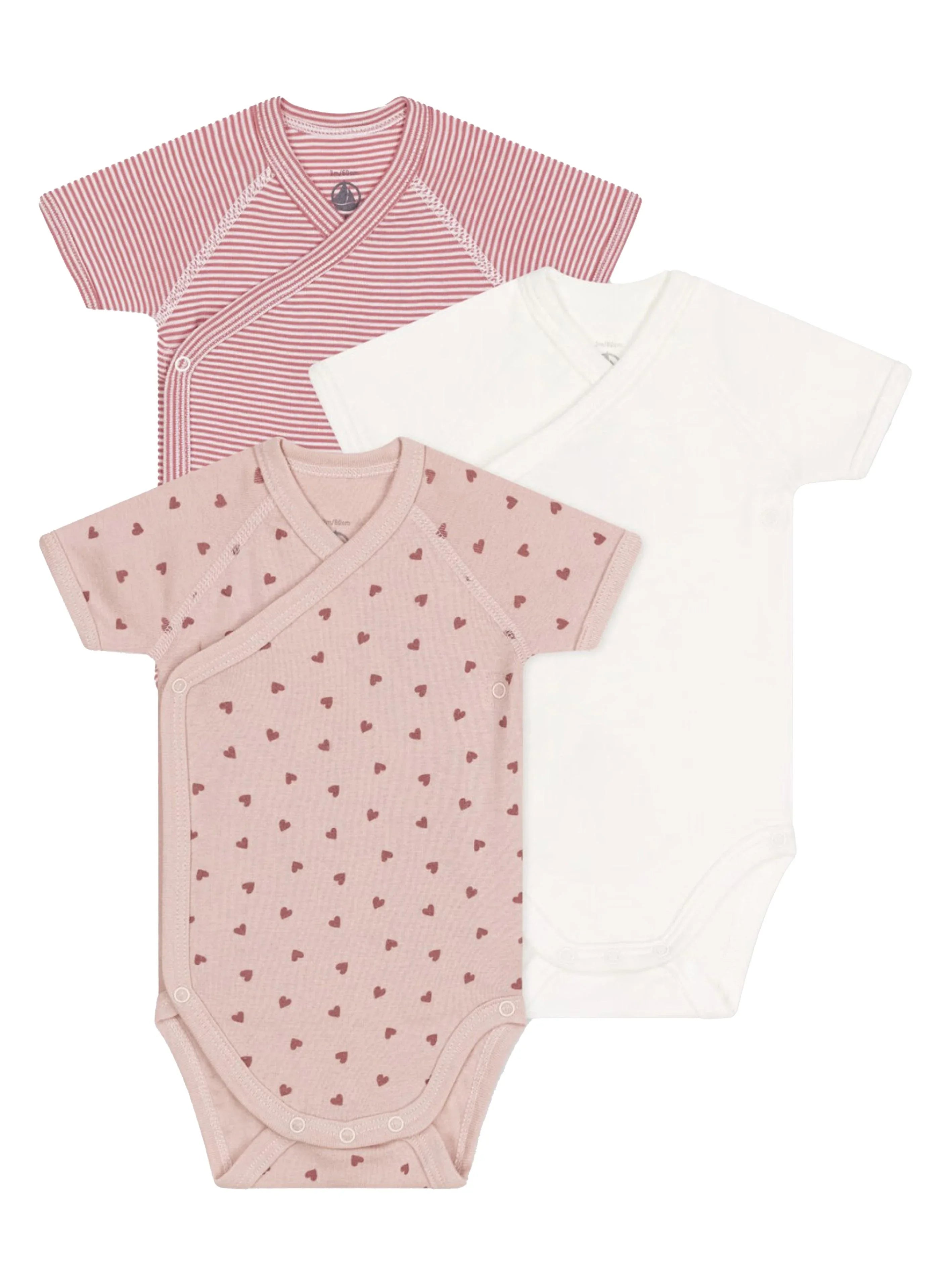 Set body fantasia rosa neonata (3pz) - Preludio Moda