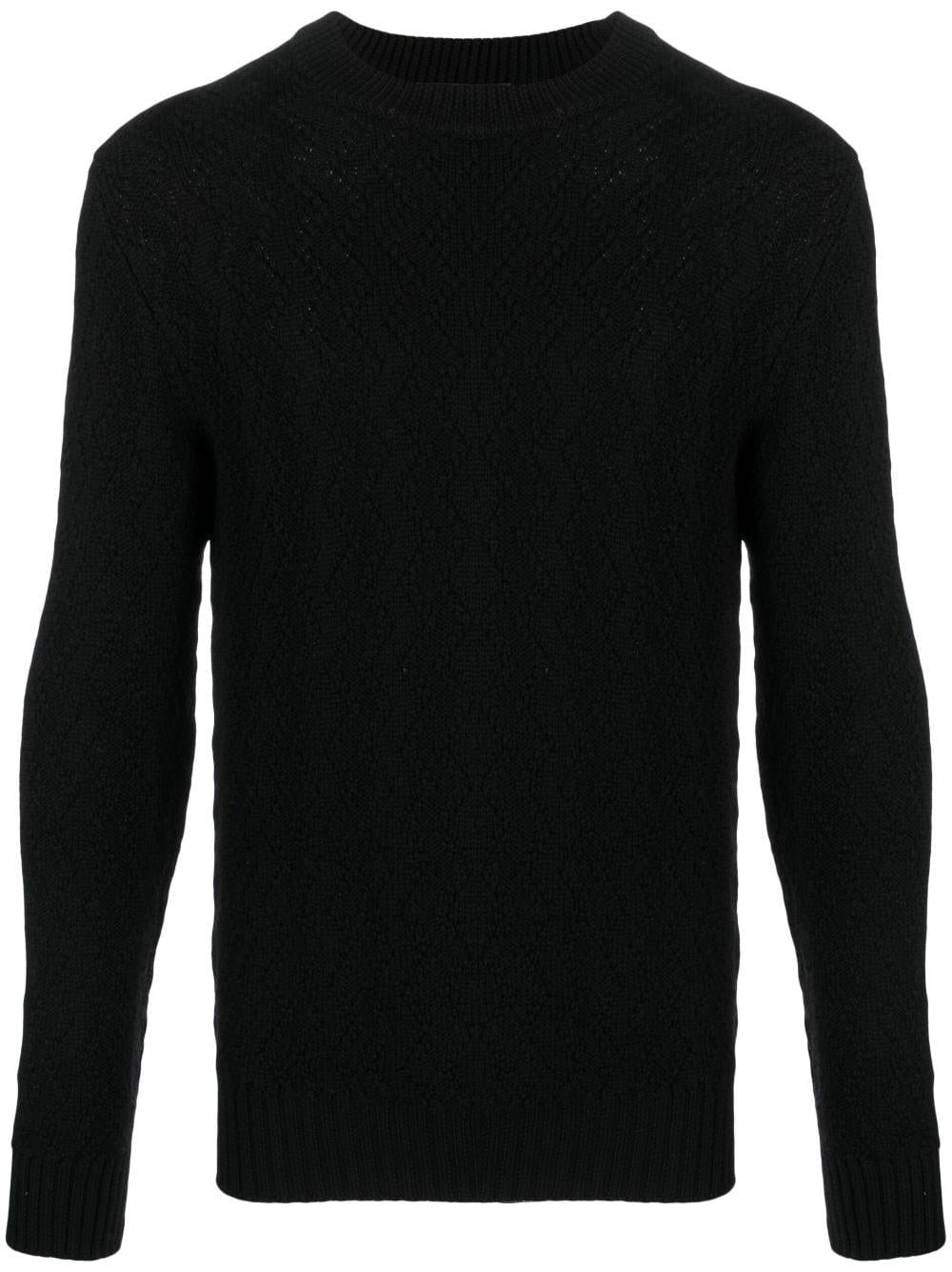 Maglione Uomo Nero Lana GAELPWI2301 099 TAGLIATORE