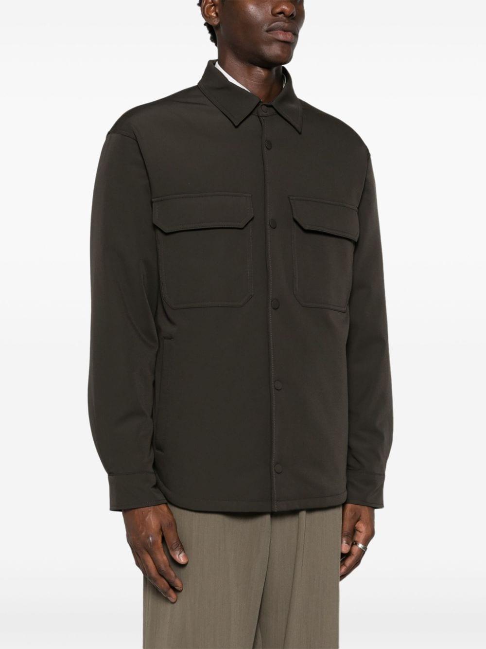 Giacca- camicia verde scuro