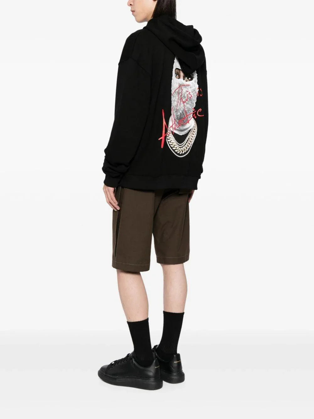 Felpa nera Mask Authentic retro - Preludio Moda