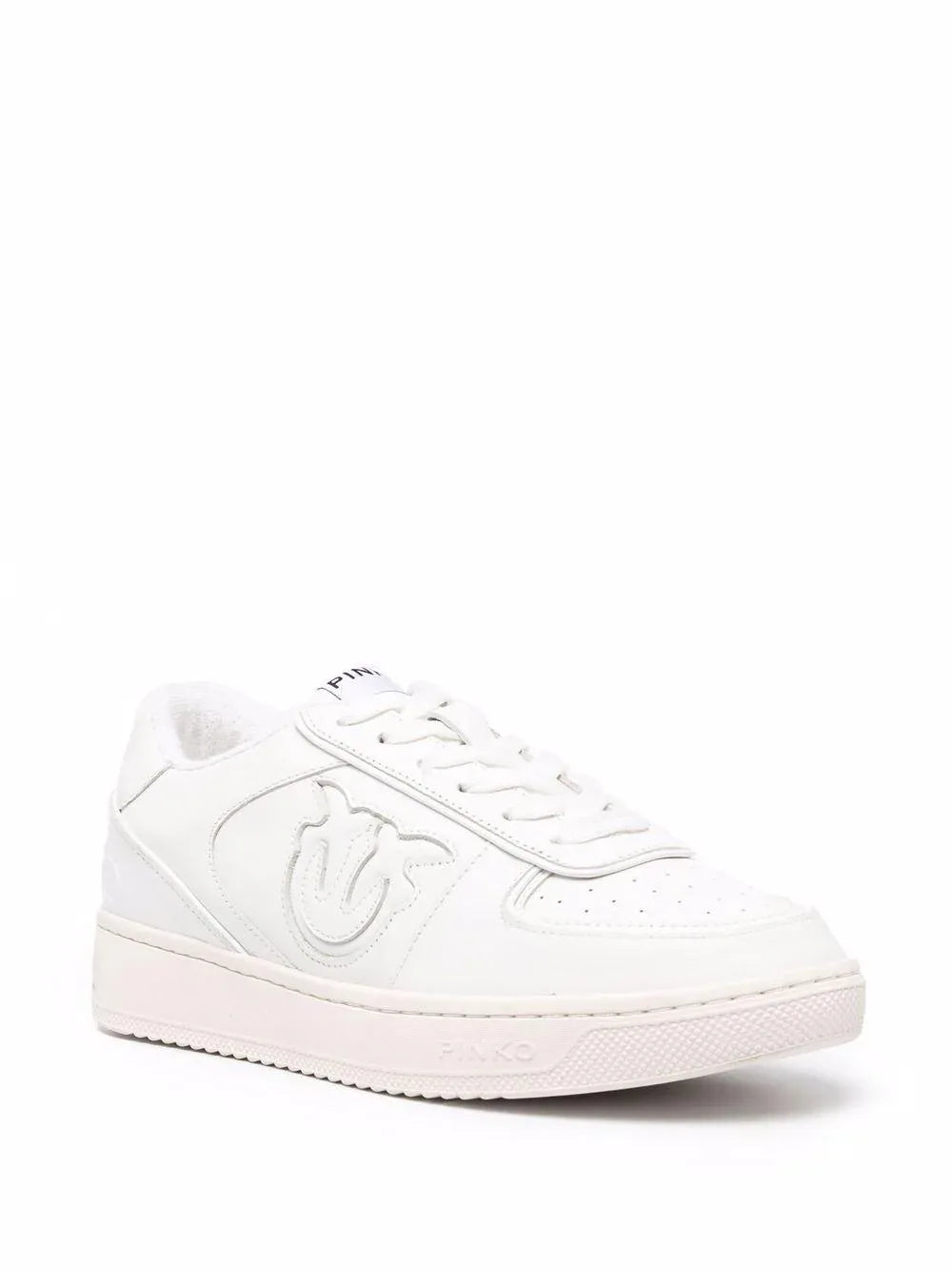 Sneakers bianca in pelle logo Love Birds inciso - Preludio Moda