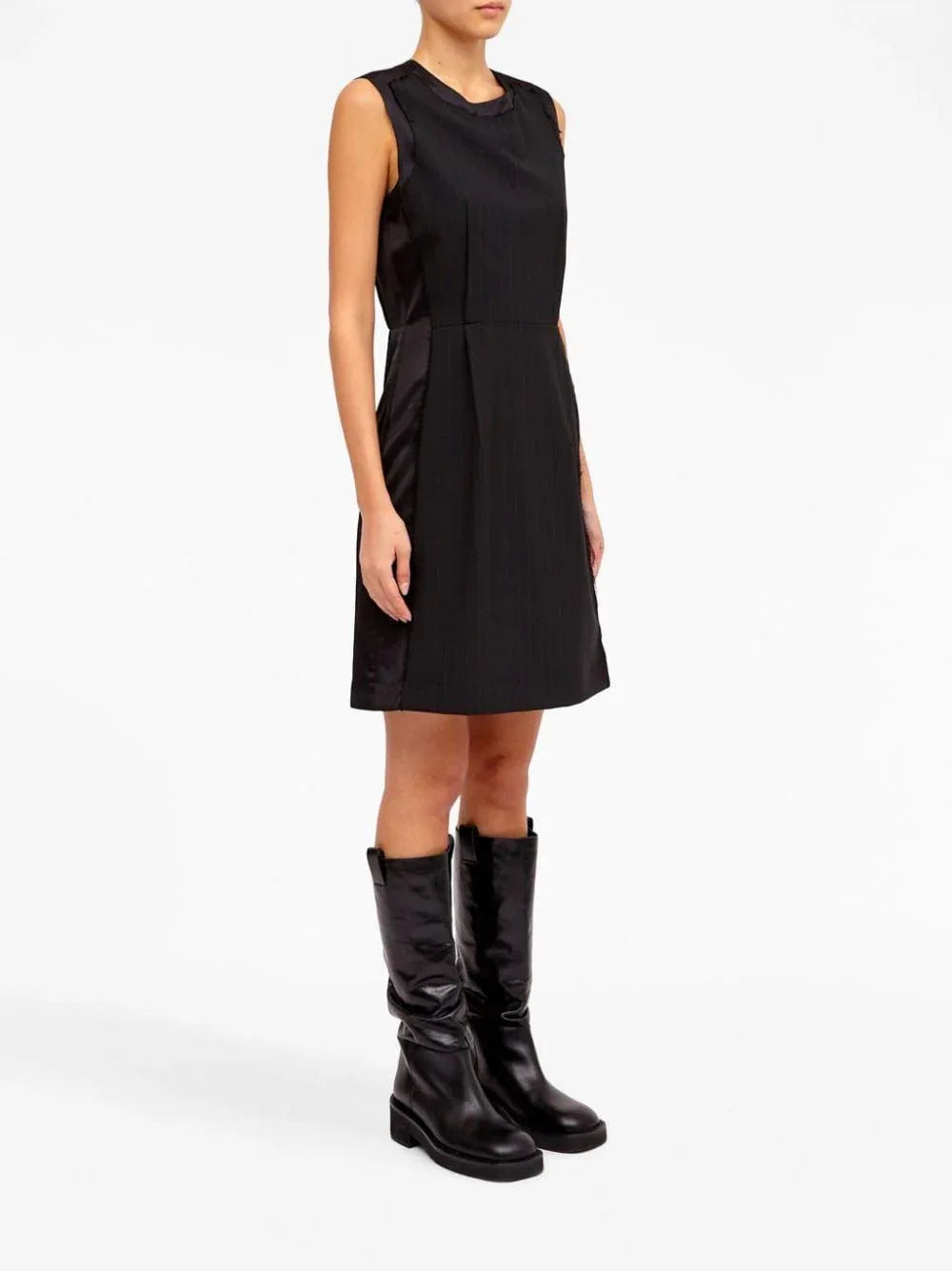 Abito Donna Nero Poliestere - Preludio Moda