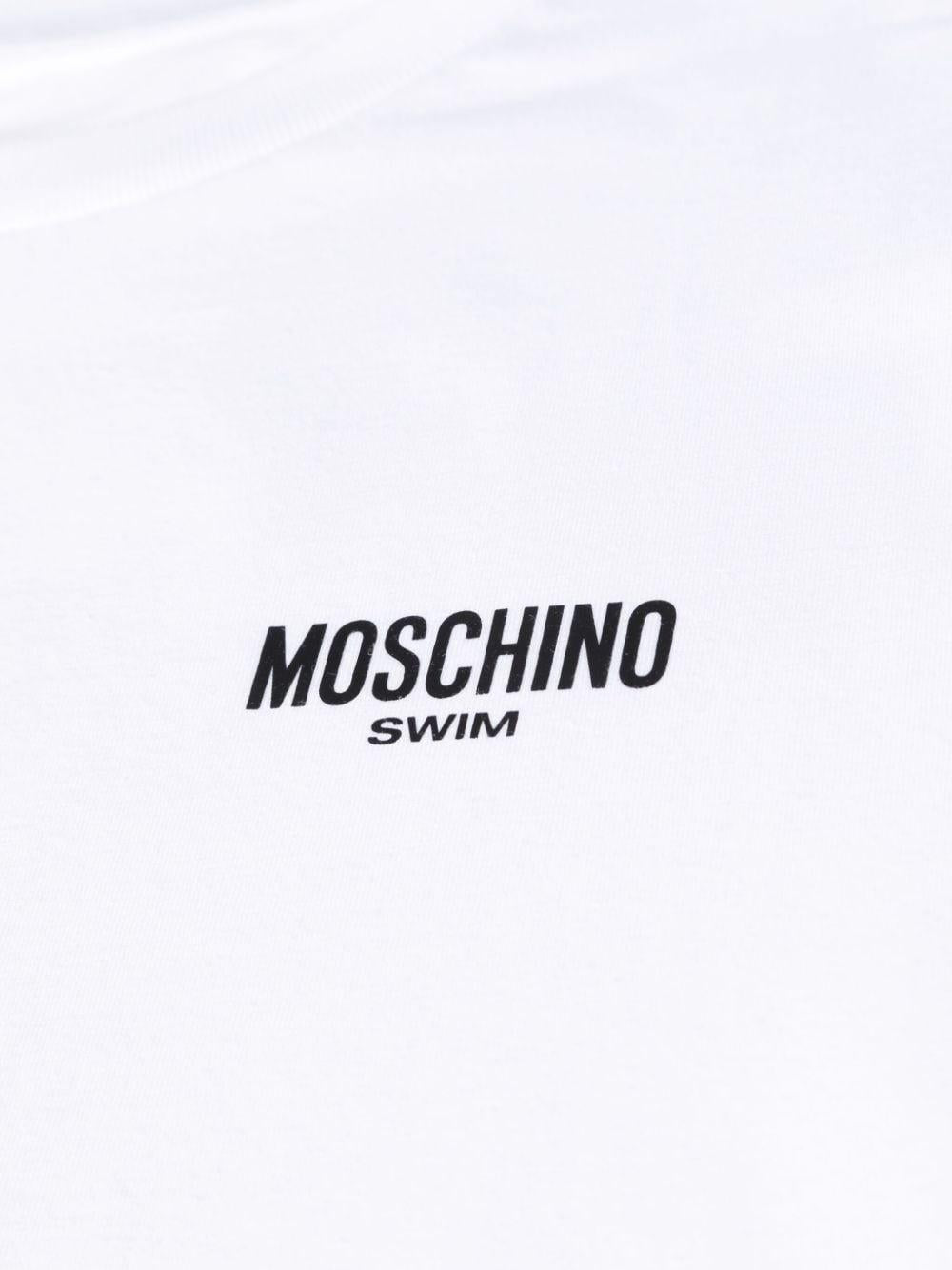 T-shirt bianca mini logo lettering - Preludio Moda