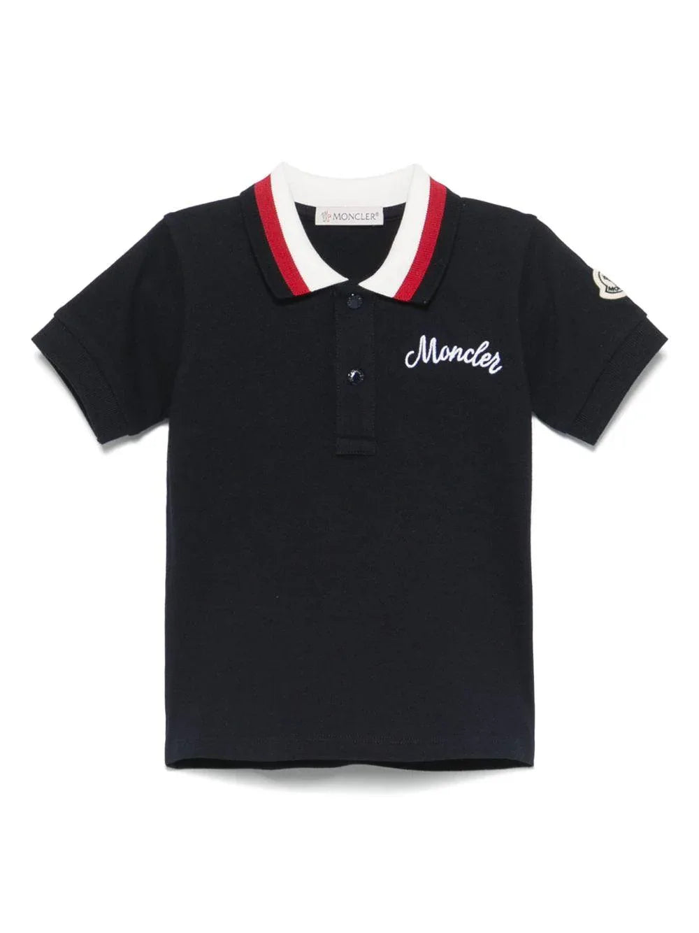 Polo blu neonato logo ricamo - Preludio Moda