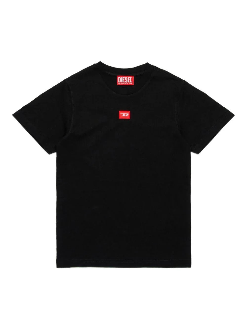 T-shirt Nera con Logo - Preludio Moda