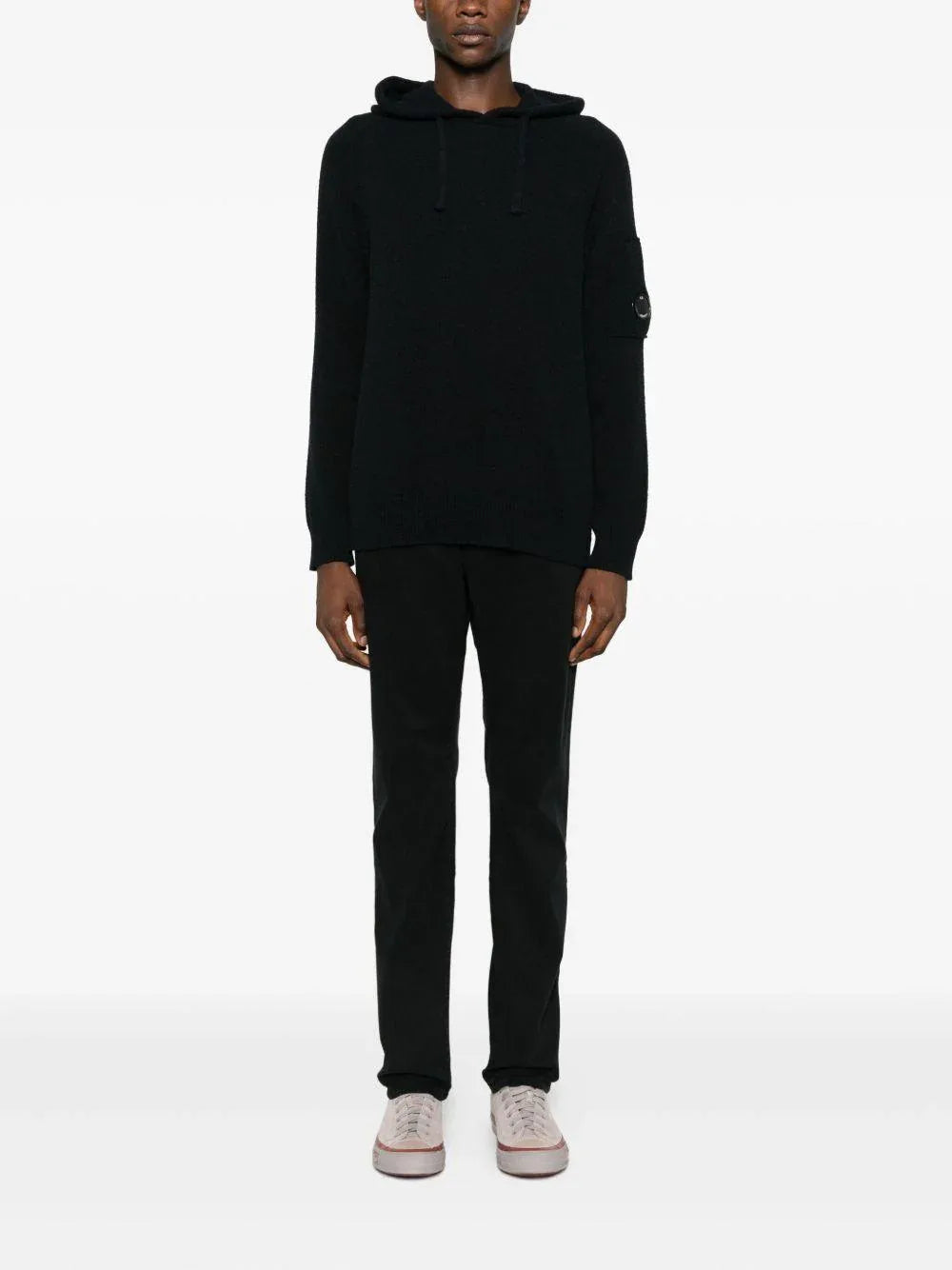 Felpa con Cappuccio e Dettaglio Lens - Preludio Moda