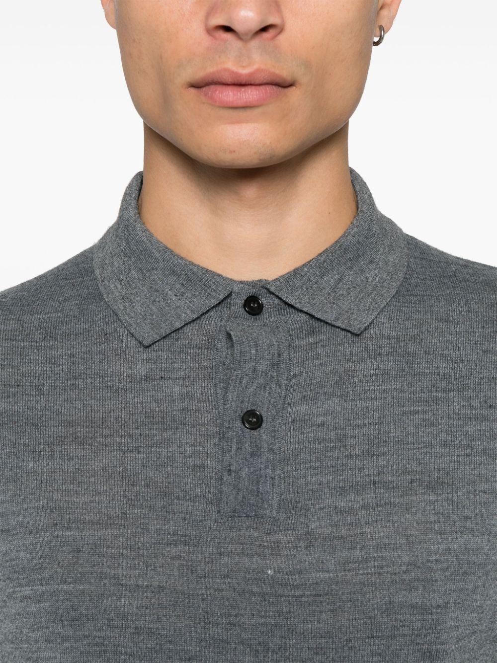 Polo grigia maniche lunghe 3732M501243764 97 MANUEL RITZ